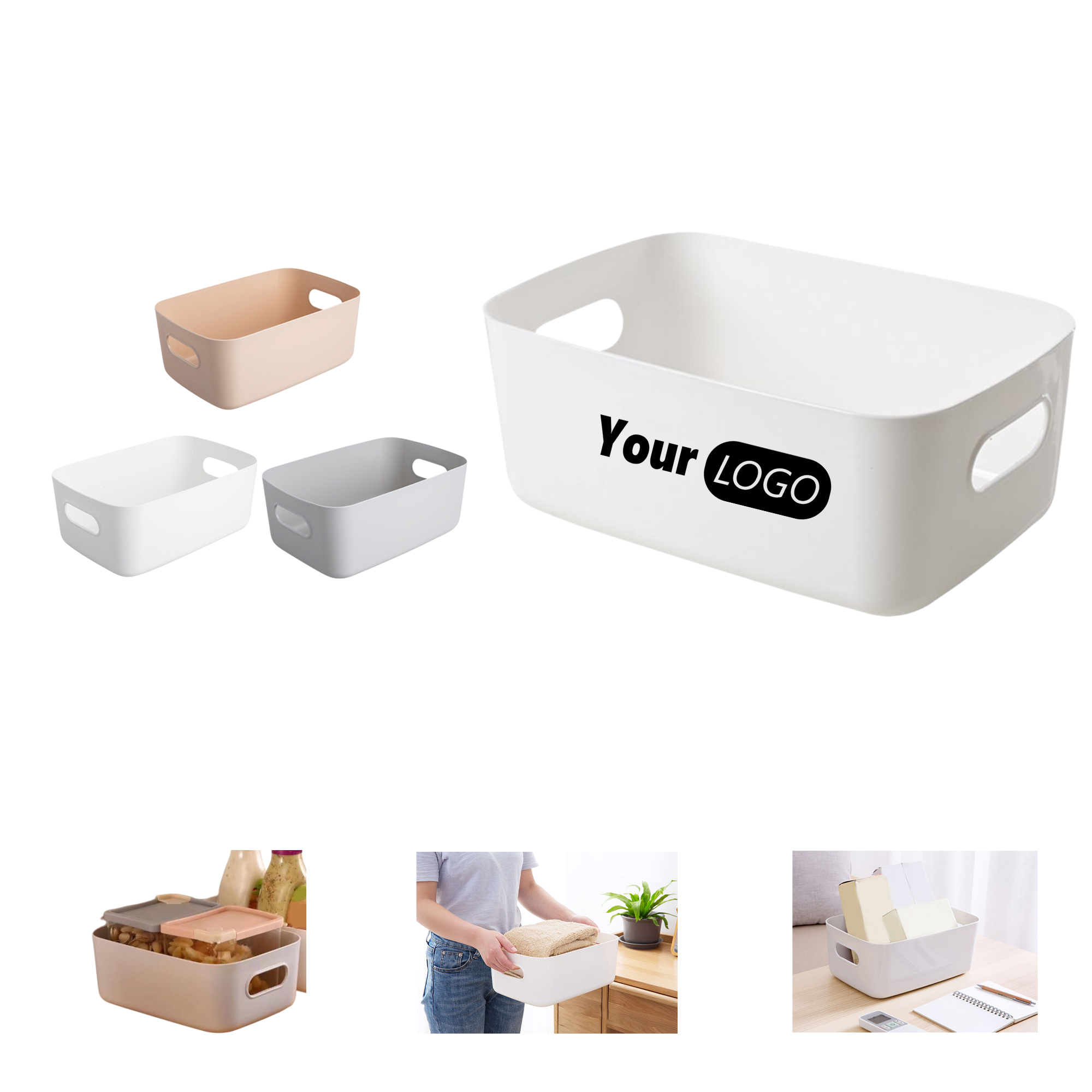 8.1 x 5.5 Inch PP Desktop Organizer Tray 2
