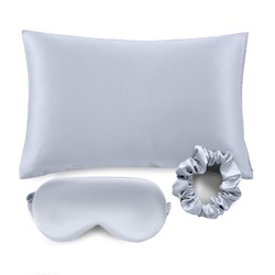 Silky Satin Pillow Covers with Hidden Zipper Set Of 3