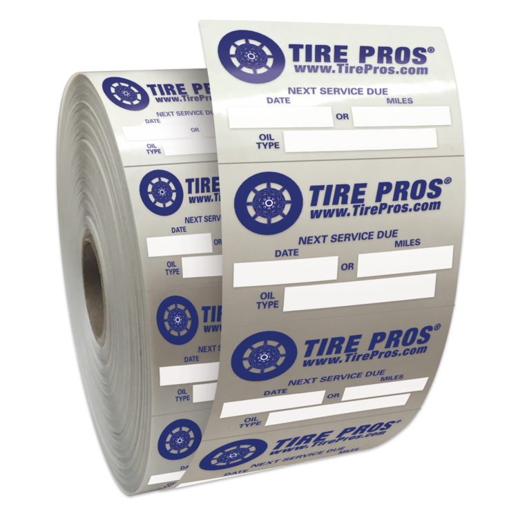 Roll of Clear Static Cling Decals for Car Windshield (1 1/2"x2 1/4