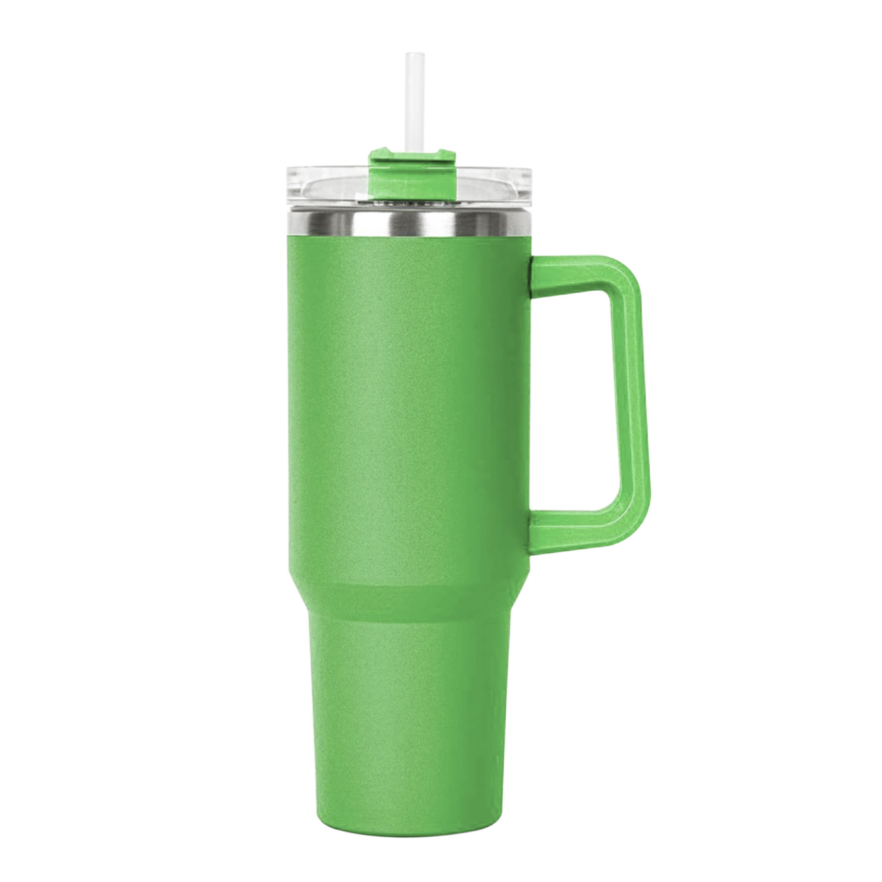 40 OZ. S/S Travel Handle Mug w/ Twist Closure Straw Lid 21