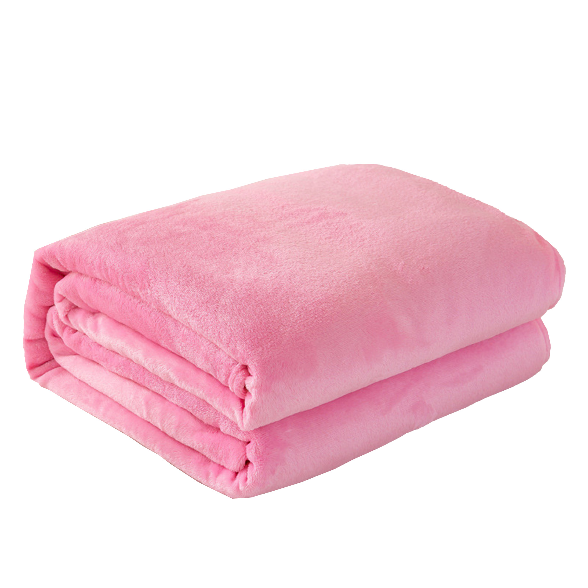 Flannel Afternoon Nap Warm Pure Color Blanket 11