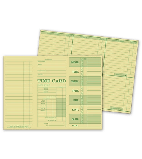 Weekly Time Cards