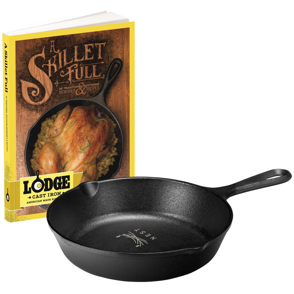Lodge 8" Cast Iron Skillet Full Cookbook Gift Set - Thumbnail 3
