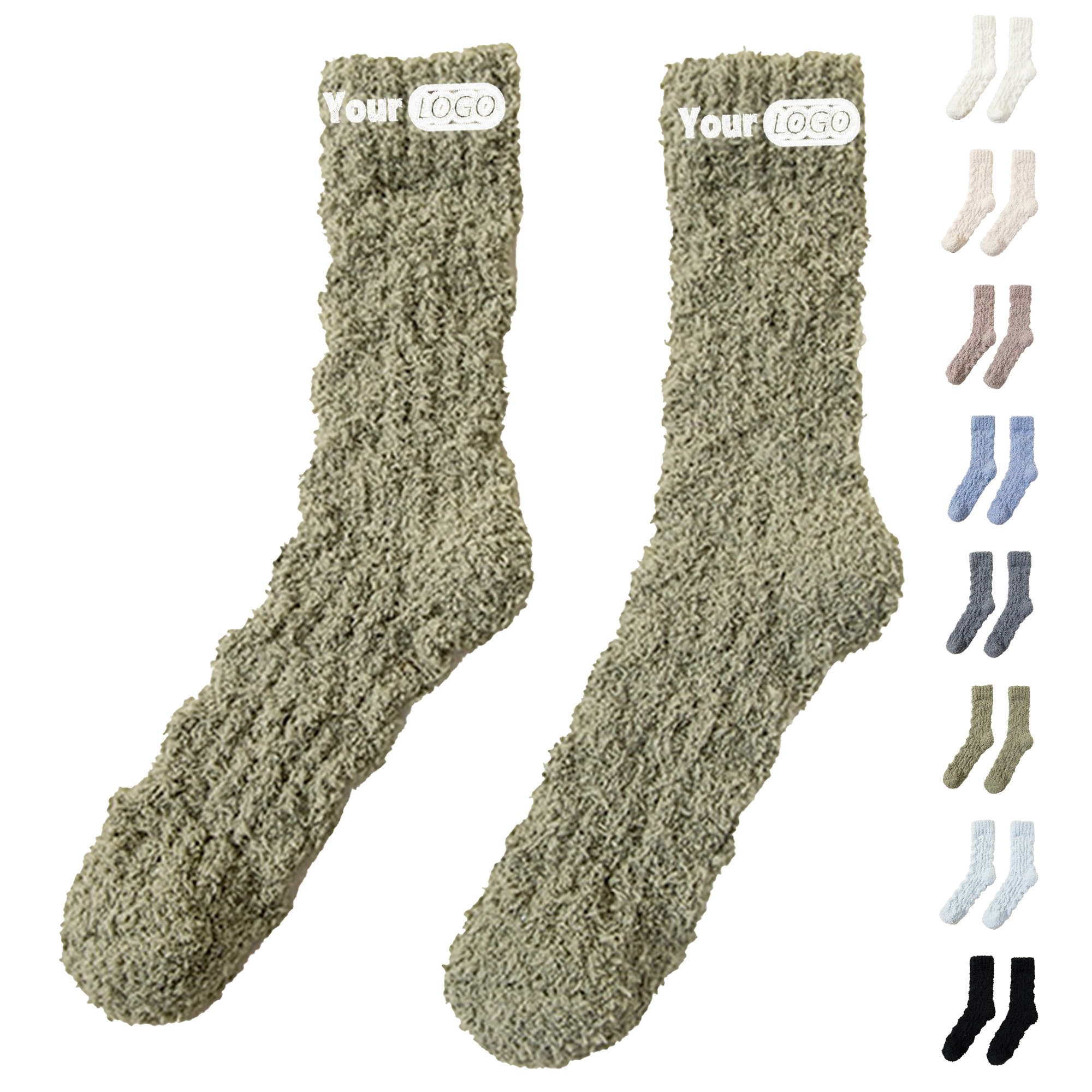 Coral Fleece Winter Sleeping Socks 9
