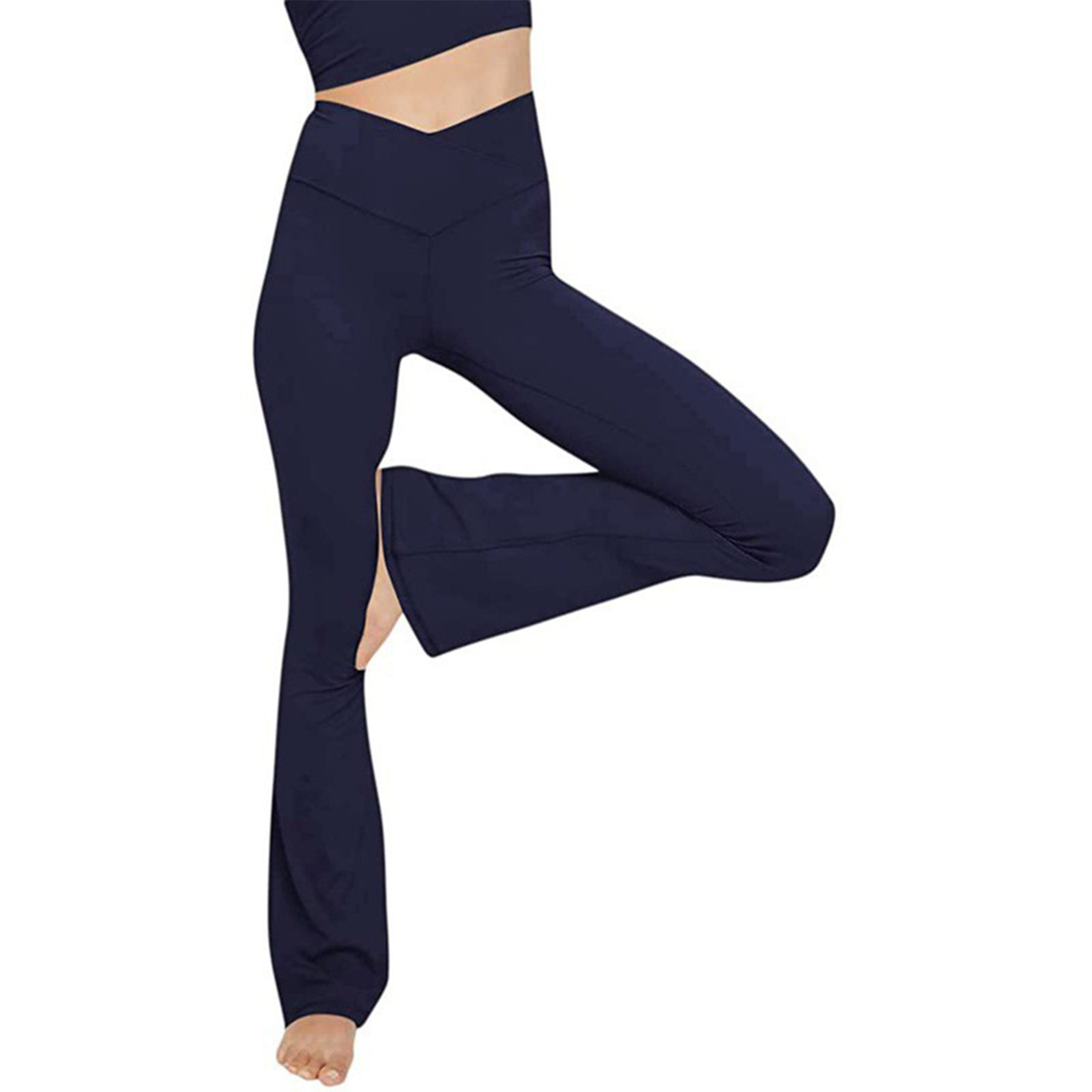 High Waisted Flare Leggings Yoga Pants 40