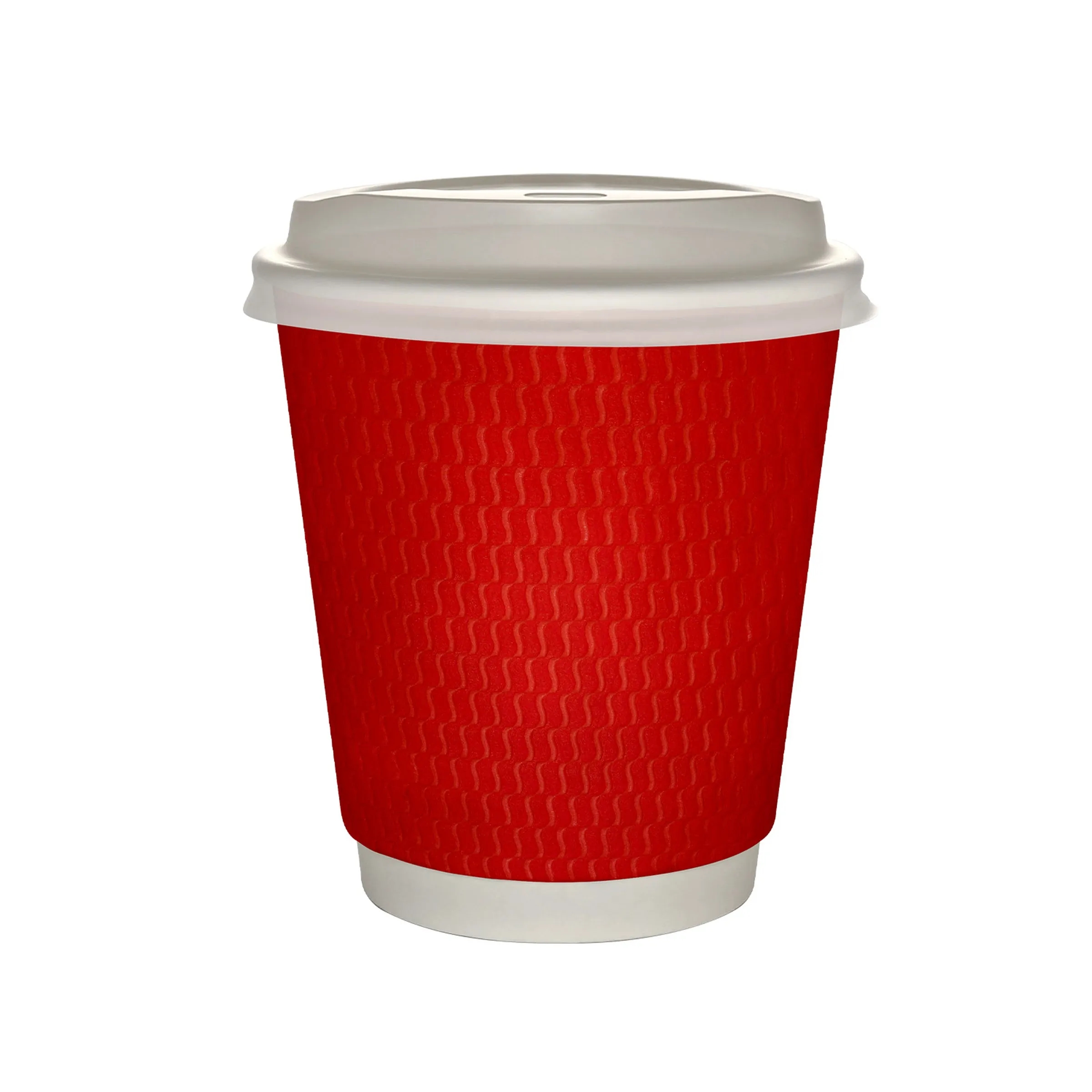 10 oz Full Color Wave Insulated Paper Cup With Lid 1