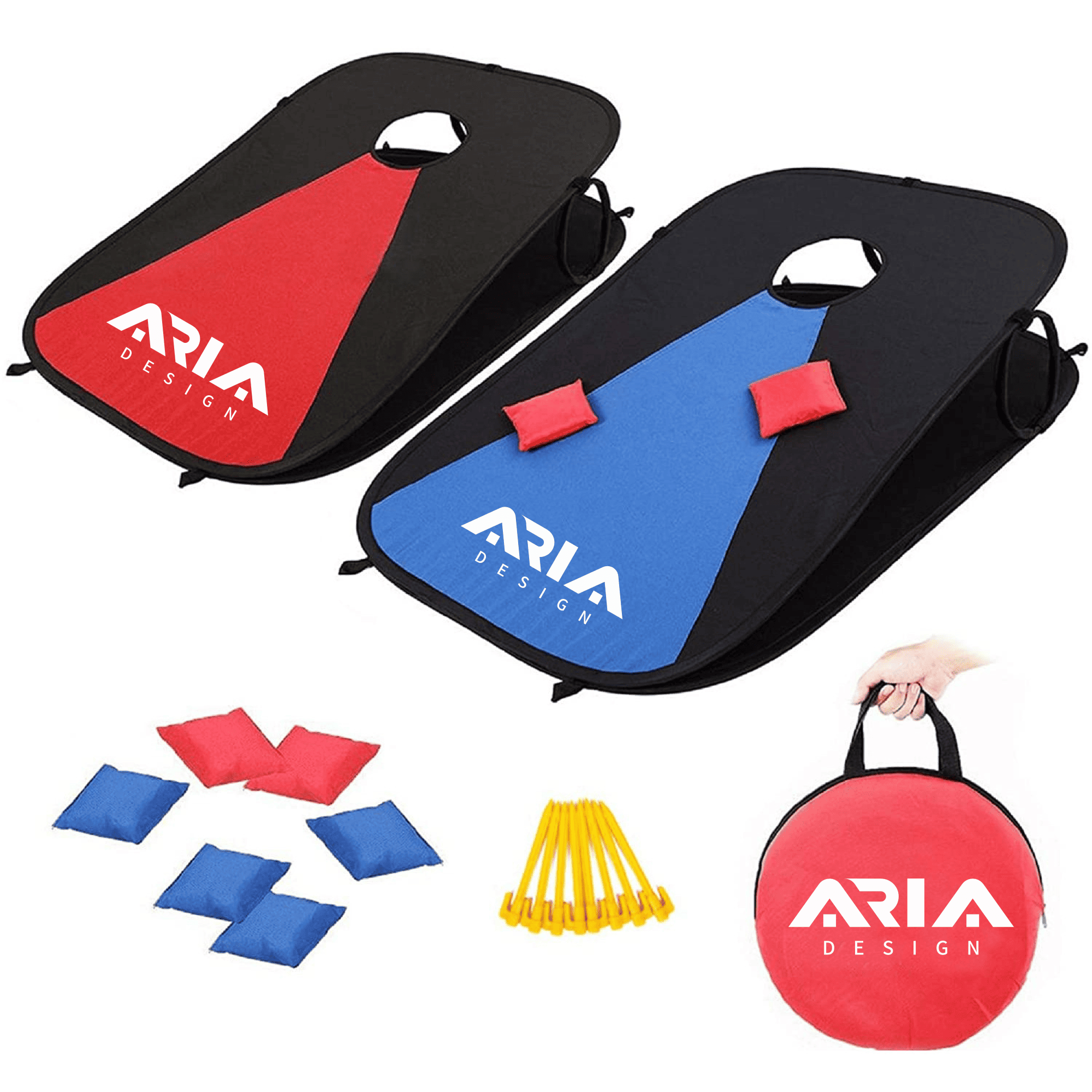 Foldable Camping Cornhole Set 4