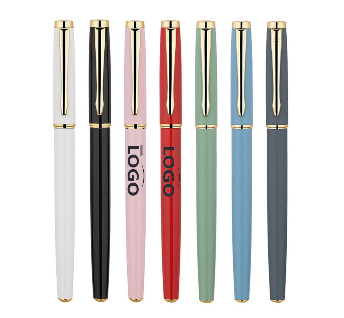0.5mm Black Ink Gel Pen With Metal Clip 3