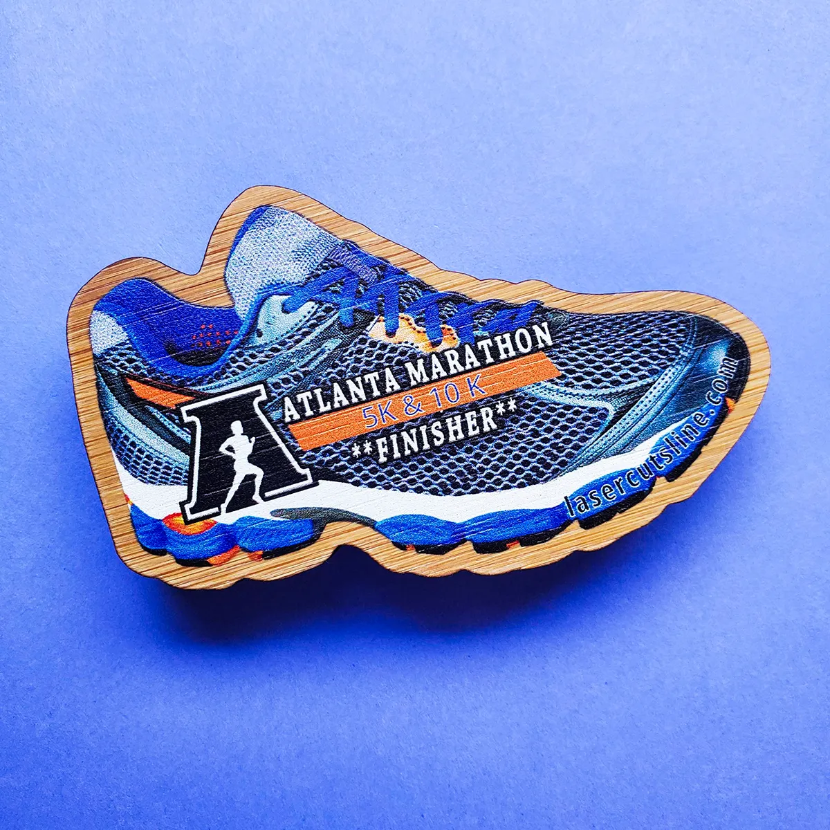 Custom Ultra Vivid Bamboo Magnet with Disc Magnet