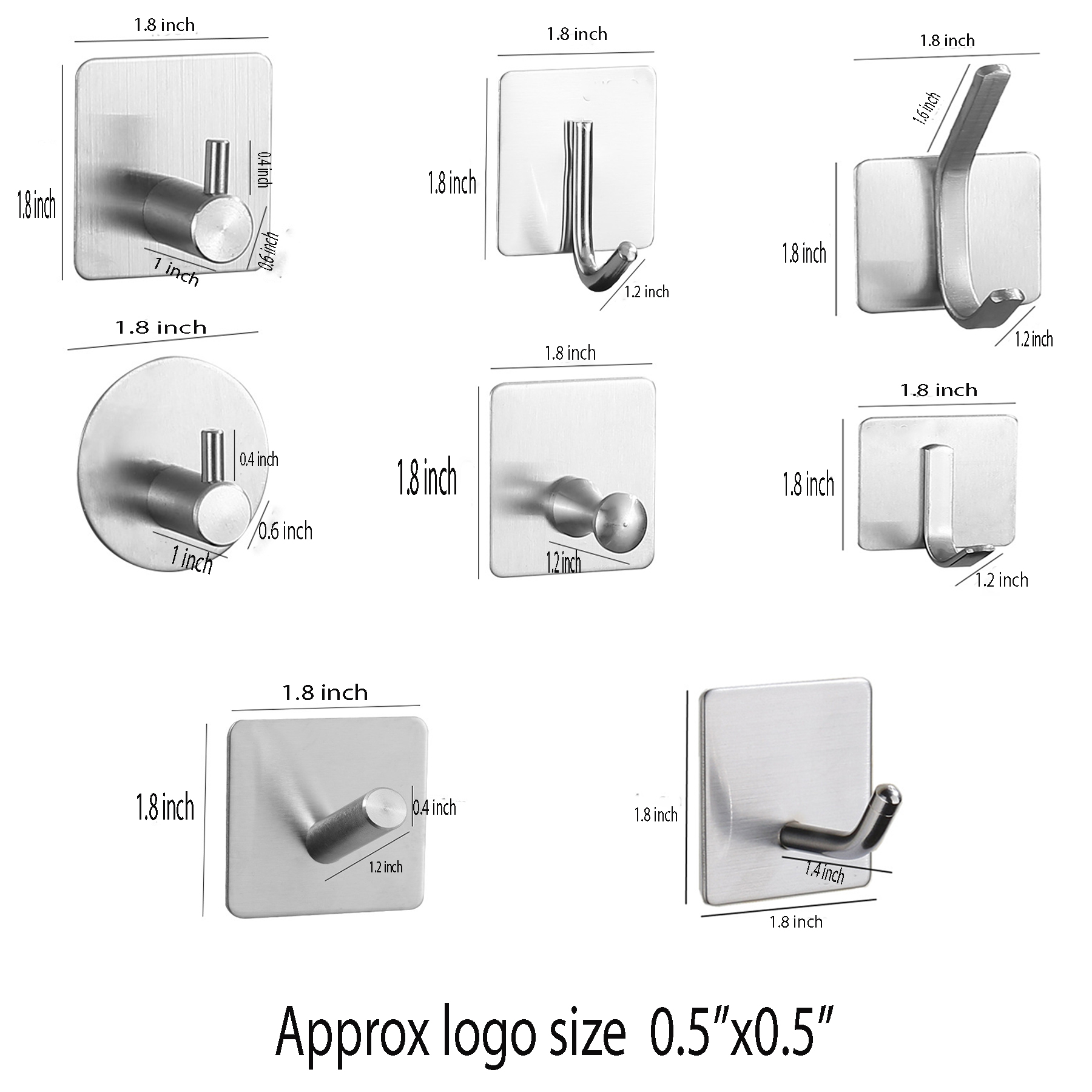 Bathroom Adhesive Hook 10