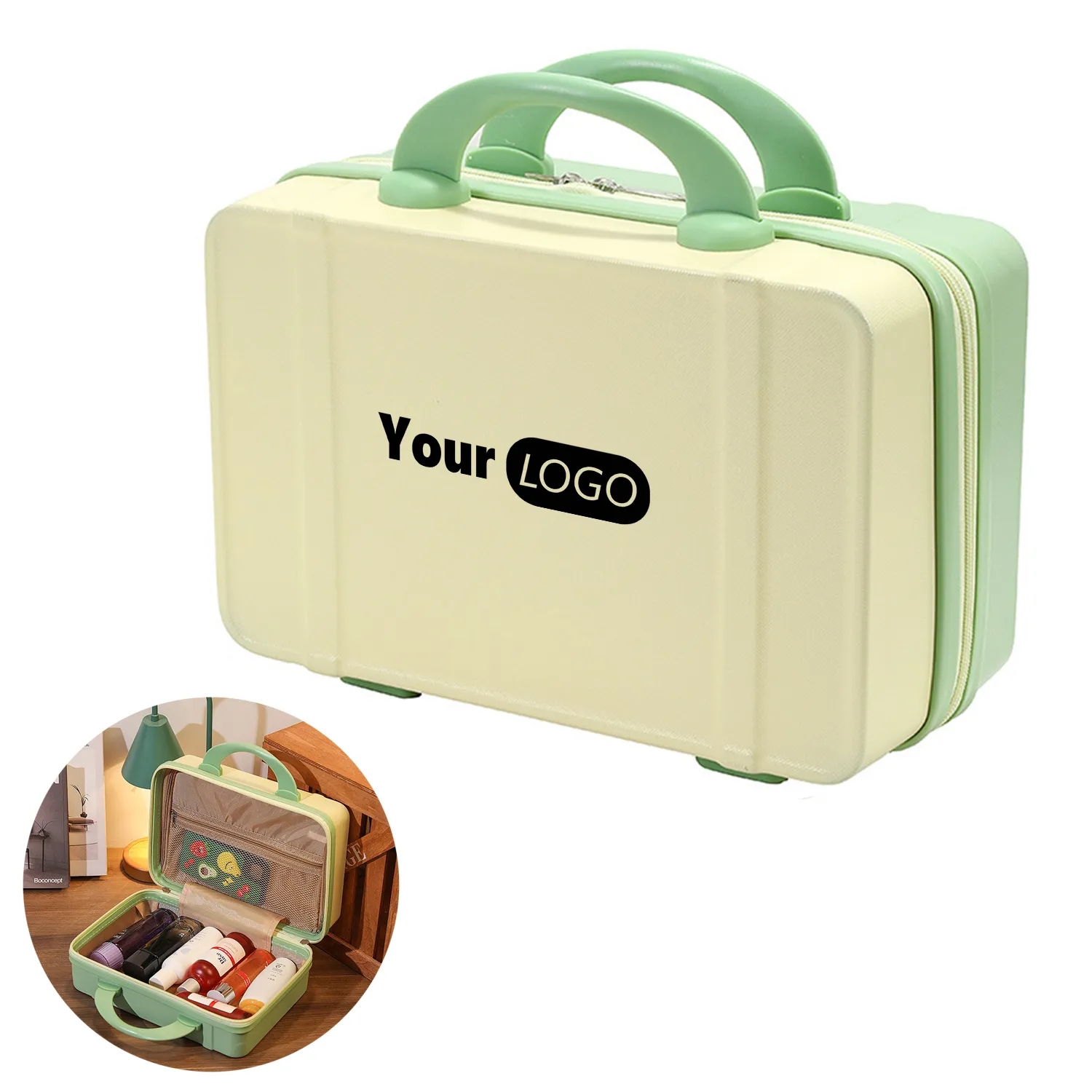 Makeup Case with Dividers Organizer Bag