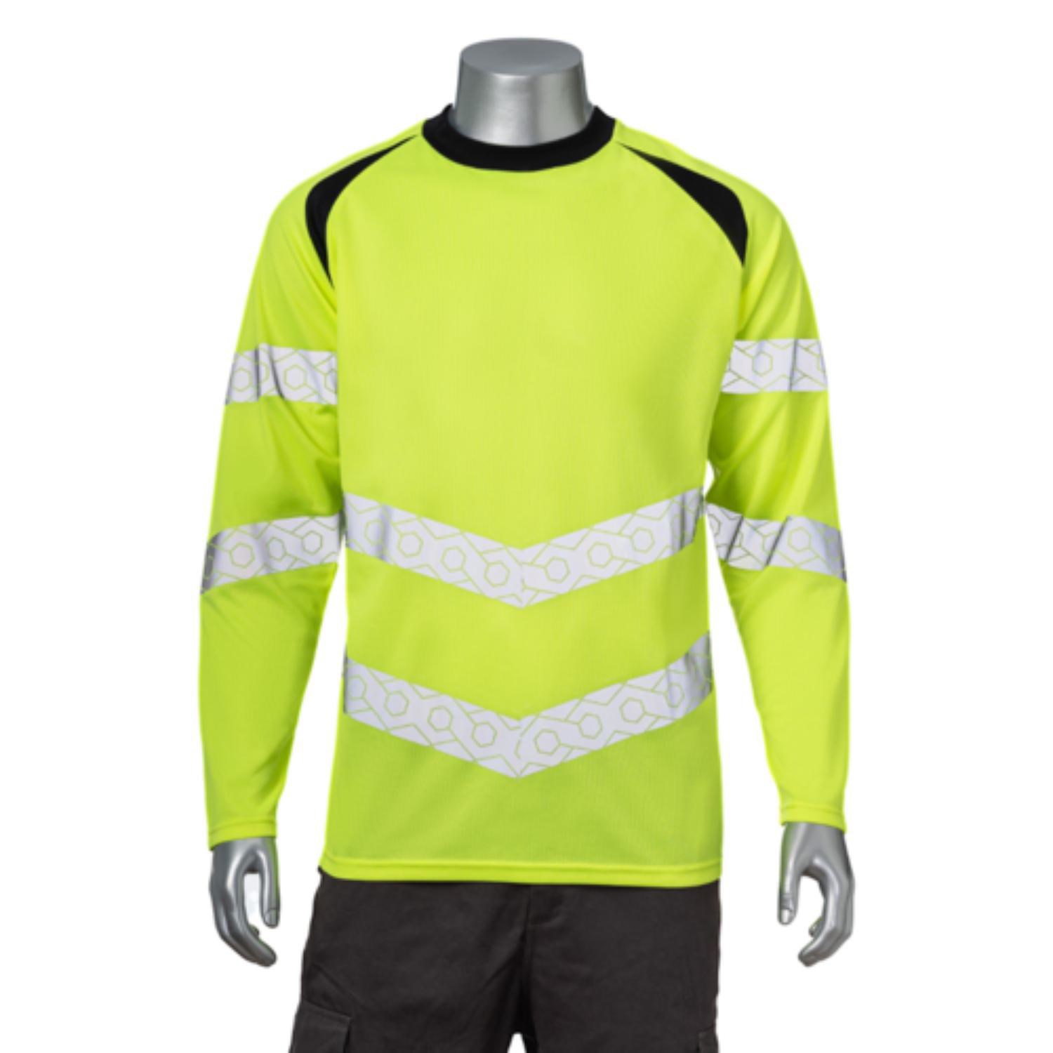 3.8 Oz. Polyester Class 3 Double Band Segmented Tape Safety T-Shirt