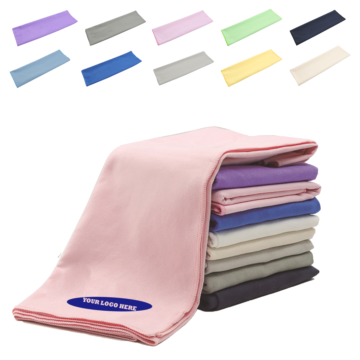 MOQ50 Custom Microfiber Sports Towel, Quick-Dry 3