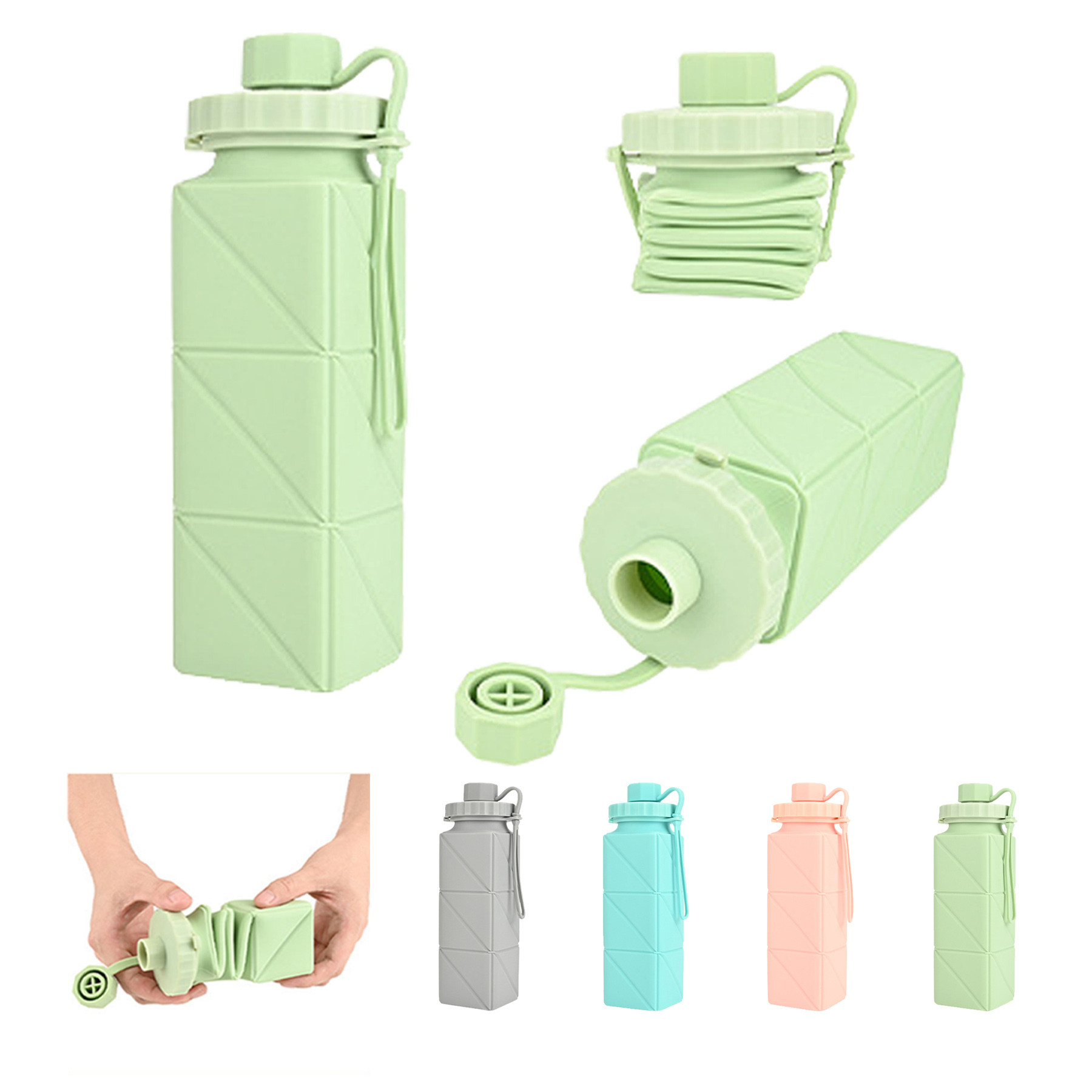 Collapsible Silicone Water Bottle