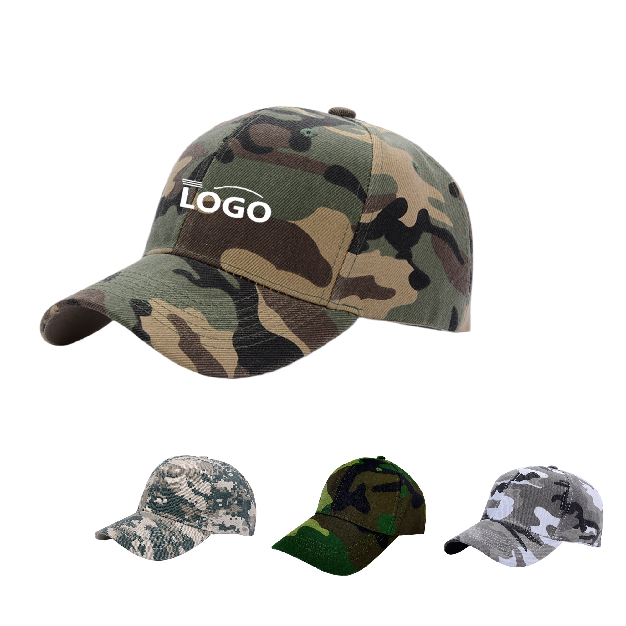 Summer Camp Camo Military Baseball Cap