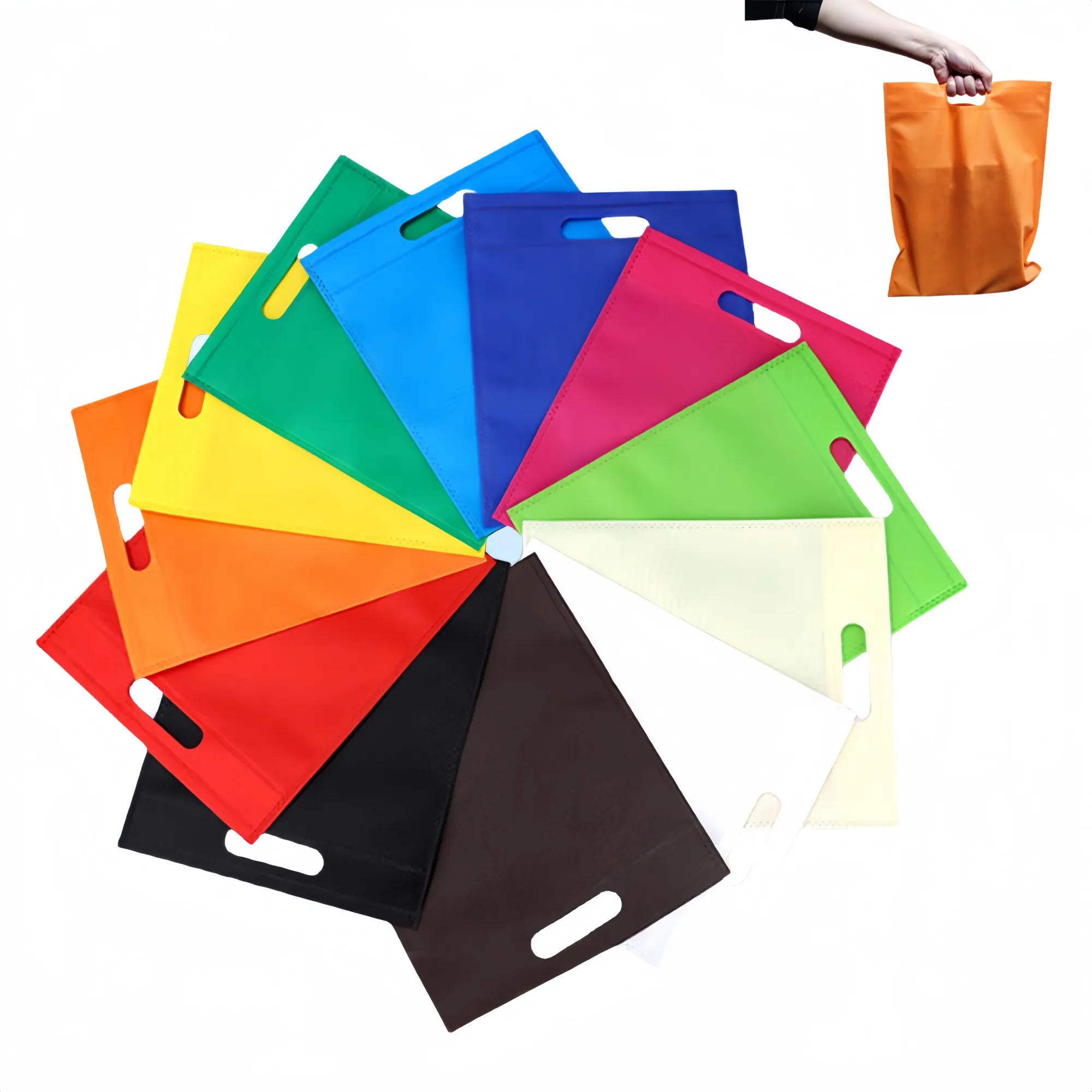 Flat Mouth Non-Woven Advertising Handbag 4