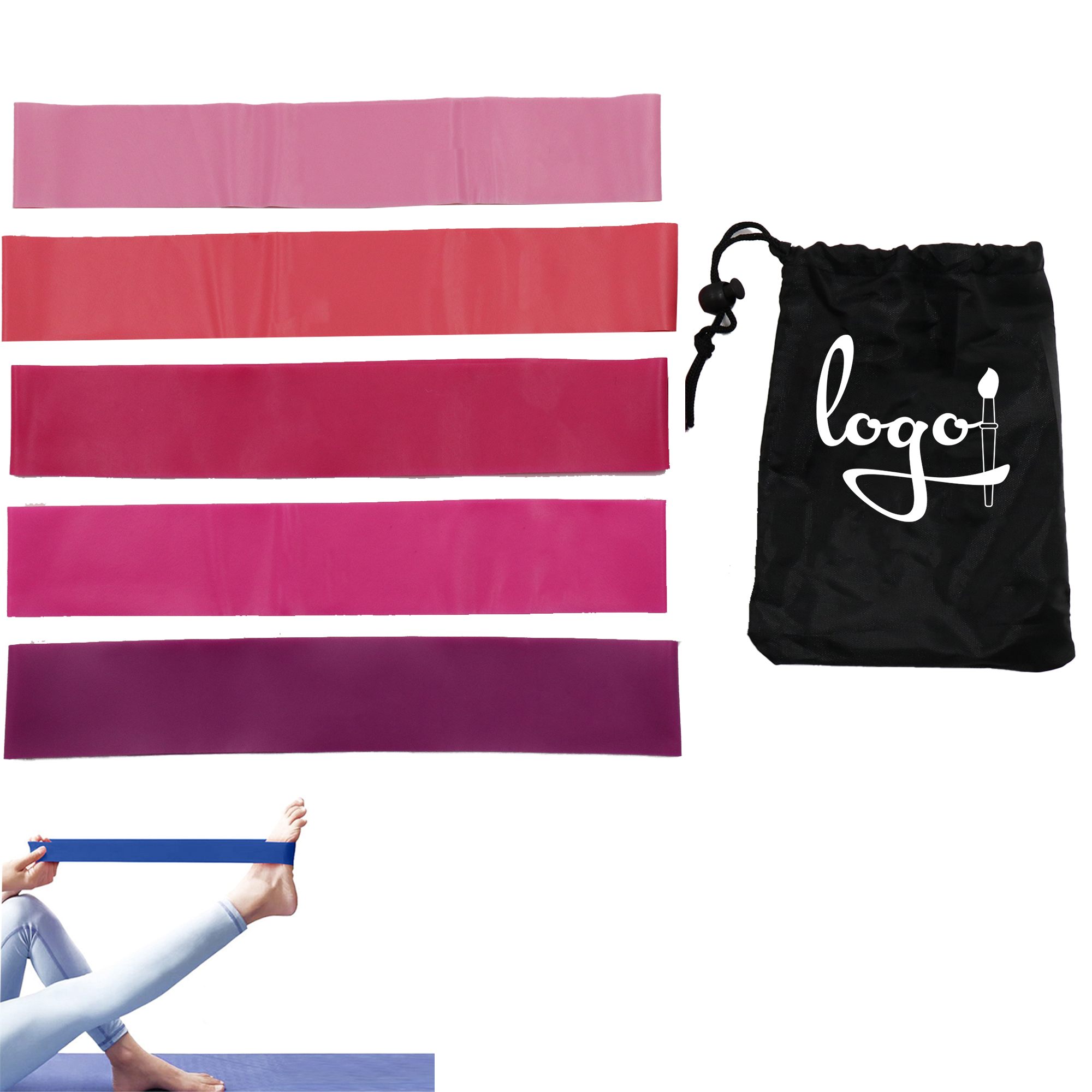 Elastic Resistance Band for Yoga and Fitness