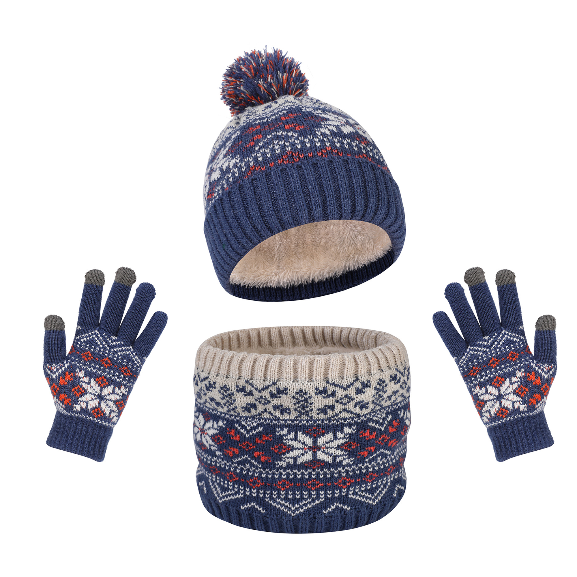 MOQ20 Kids Hat Scarf Gloves Set 9