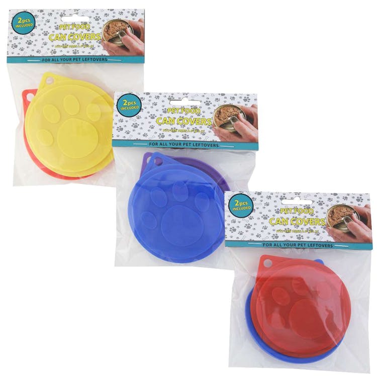Pet Food Covers Assorted 2 Pack 3