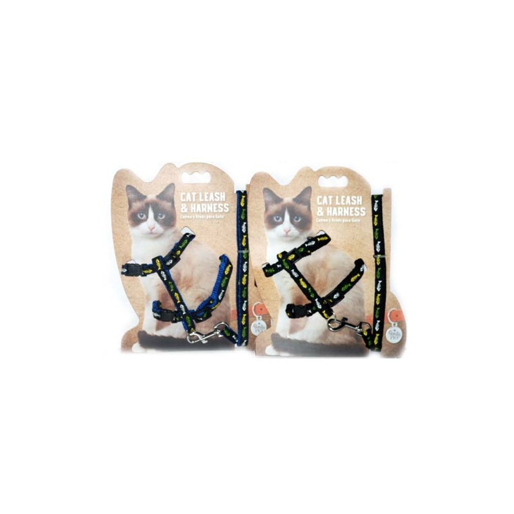 Cat Leash & Harness Sets - Assorted 3