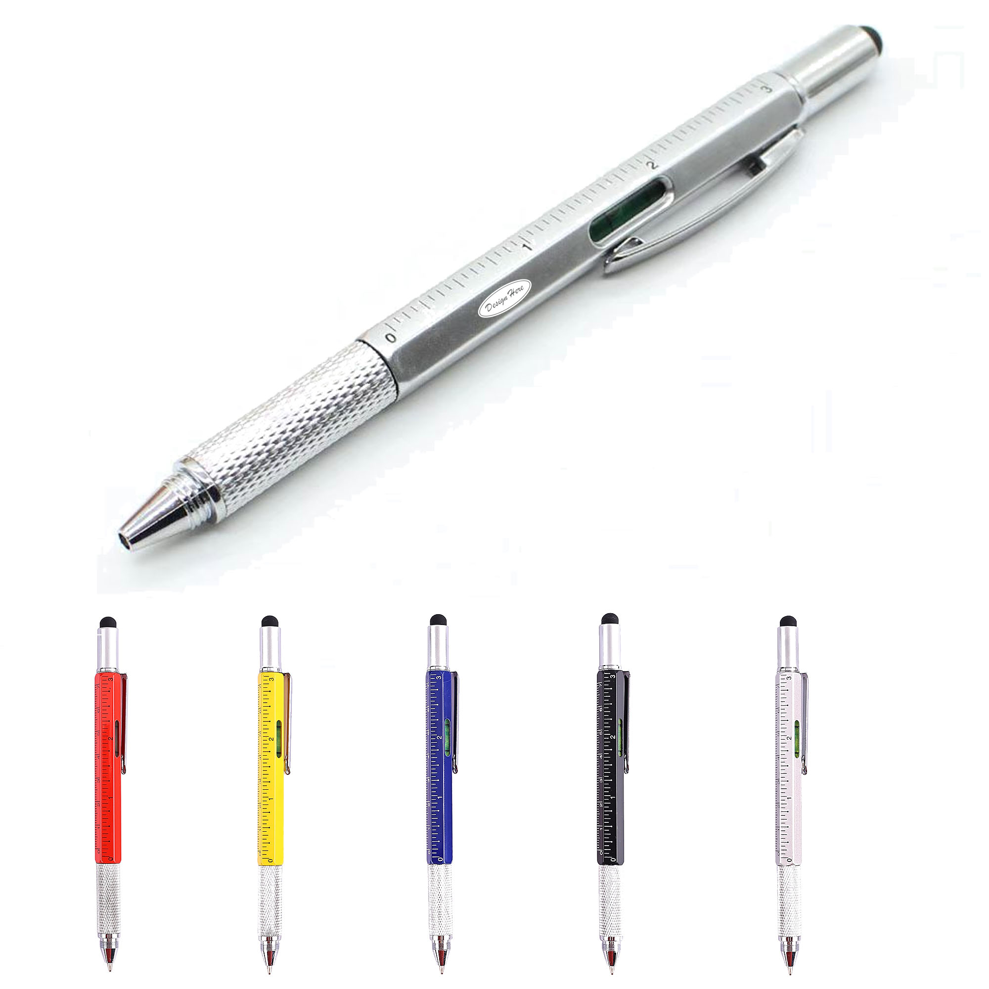 Multifunctional Metal Screwdriver Touchscreen Level Pen 3