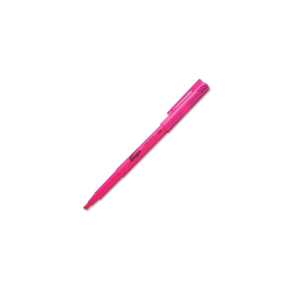 Pen Highlighters - Fluorescent Pink Chisel Tip 3