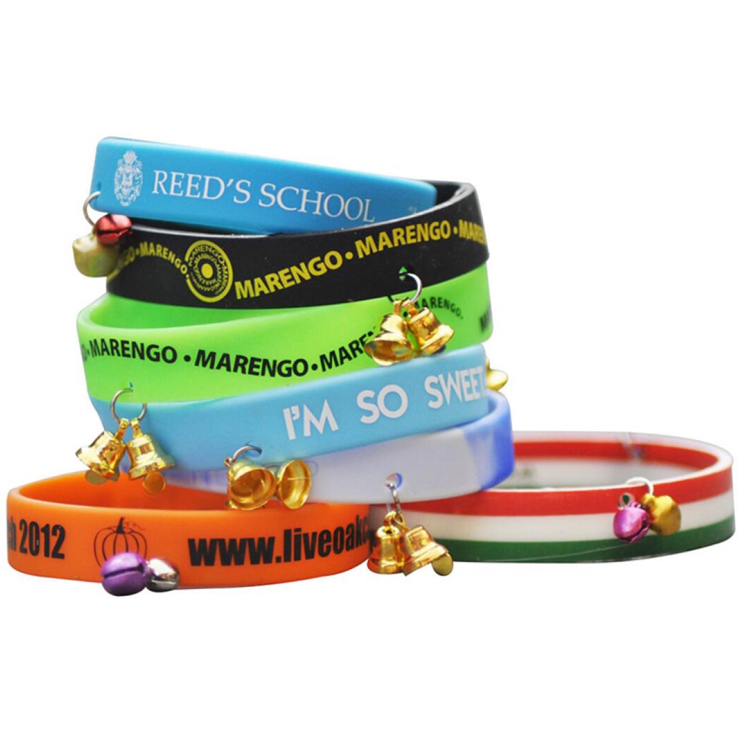 Silicone Bracelet With 8 Bells