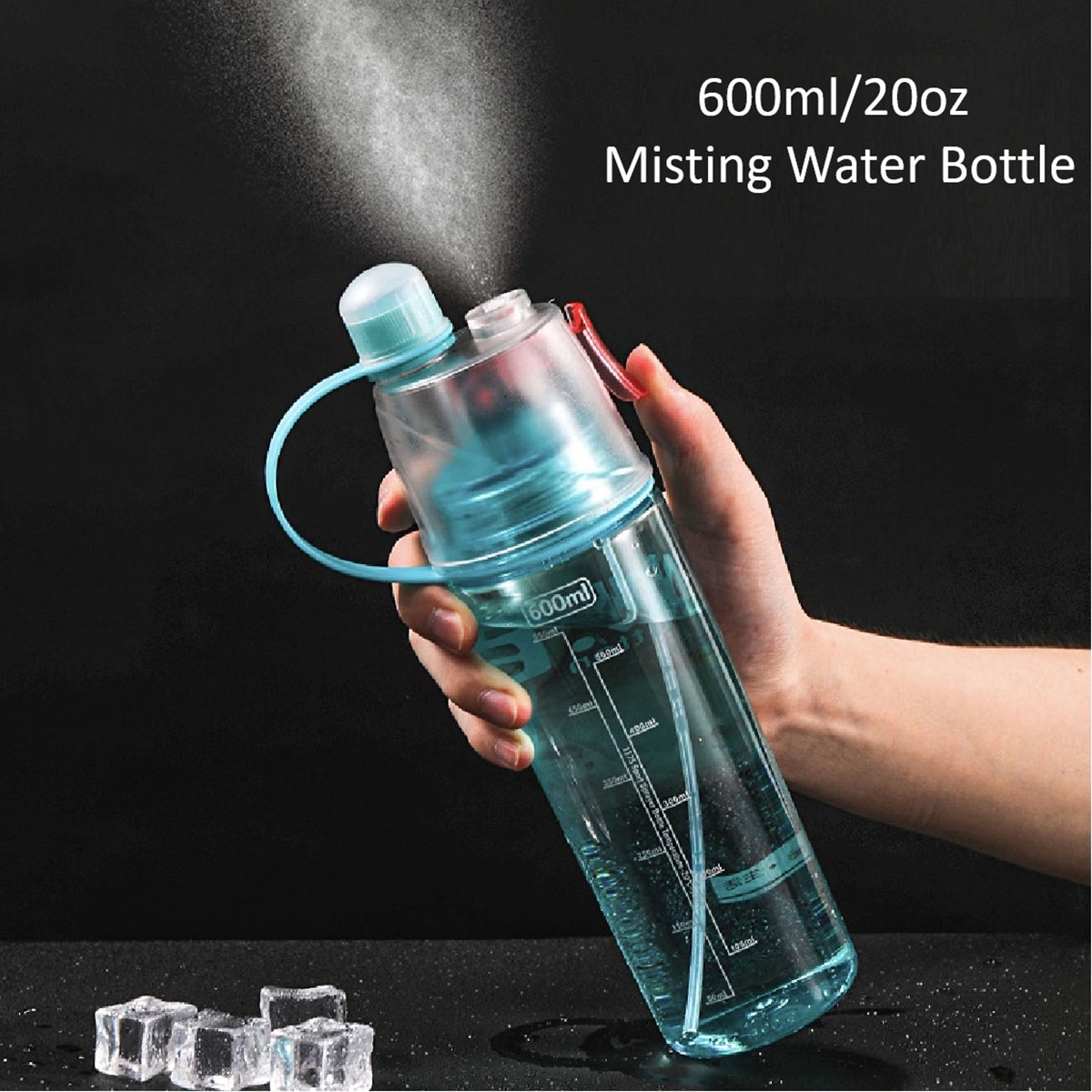 20Oz Misting Water Bottle
