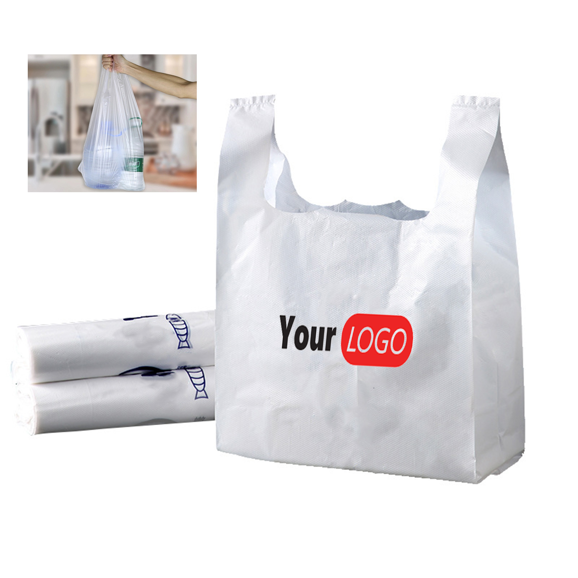 Retail T-shirt Plastic Shopping Bag 4