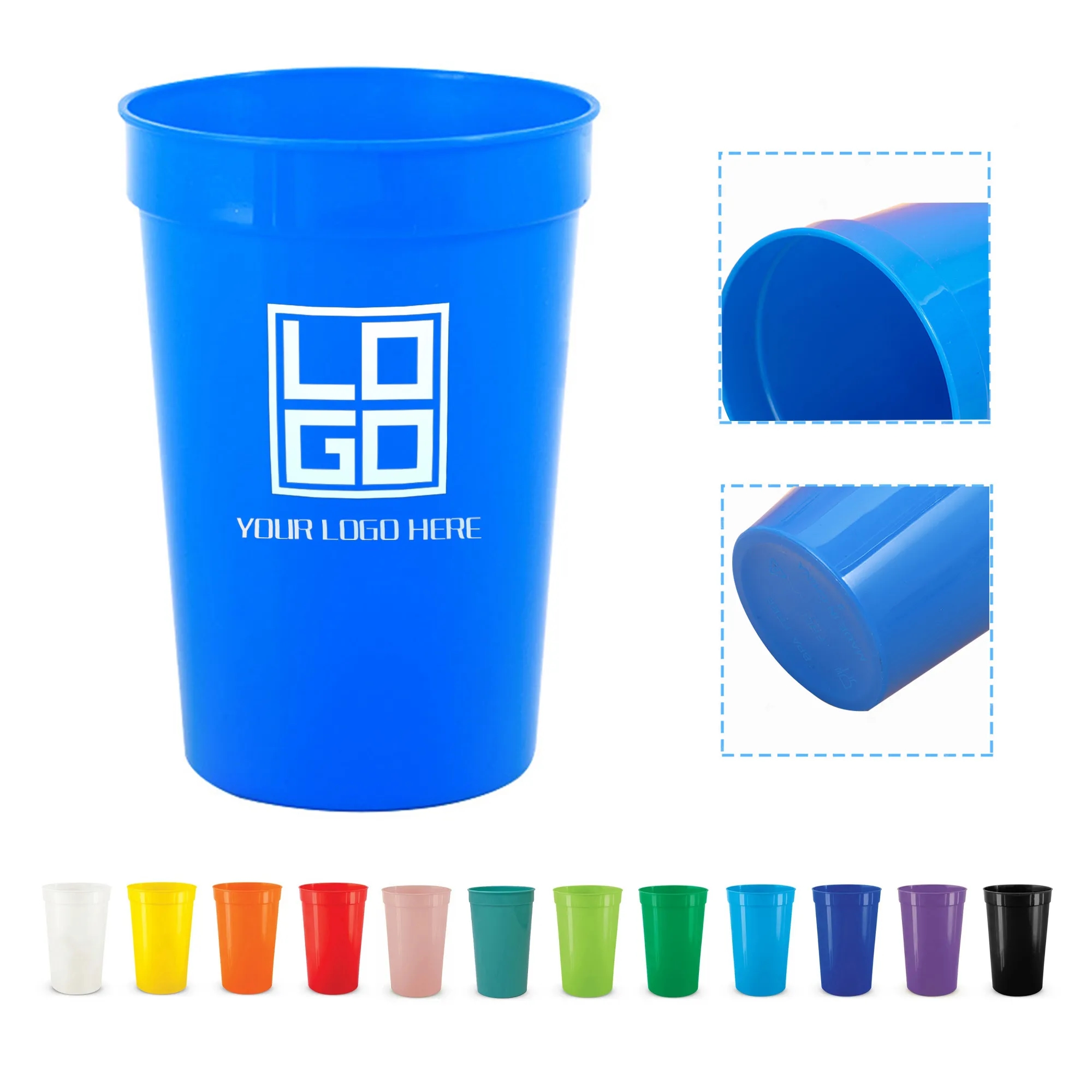 16 Oz Plastic Cheer Disposable Party Stadium Cup 7