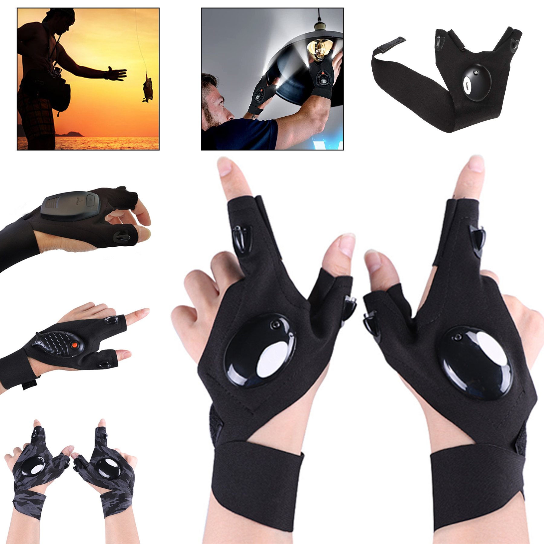 LED Flashlight Gloves 5