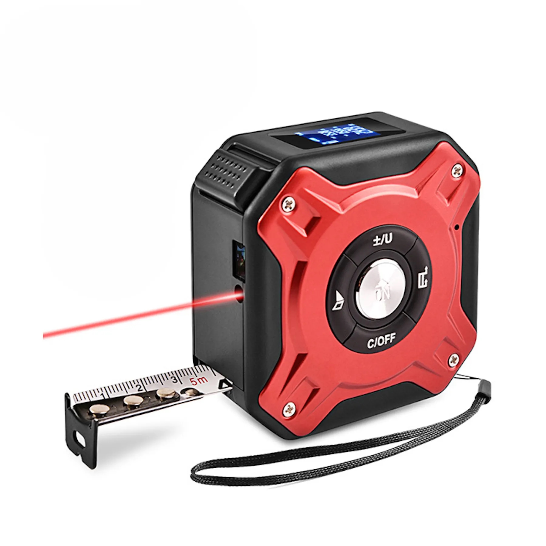 2 in 1 USB Rechargable Lasers Distance Tape Measure 9