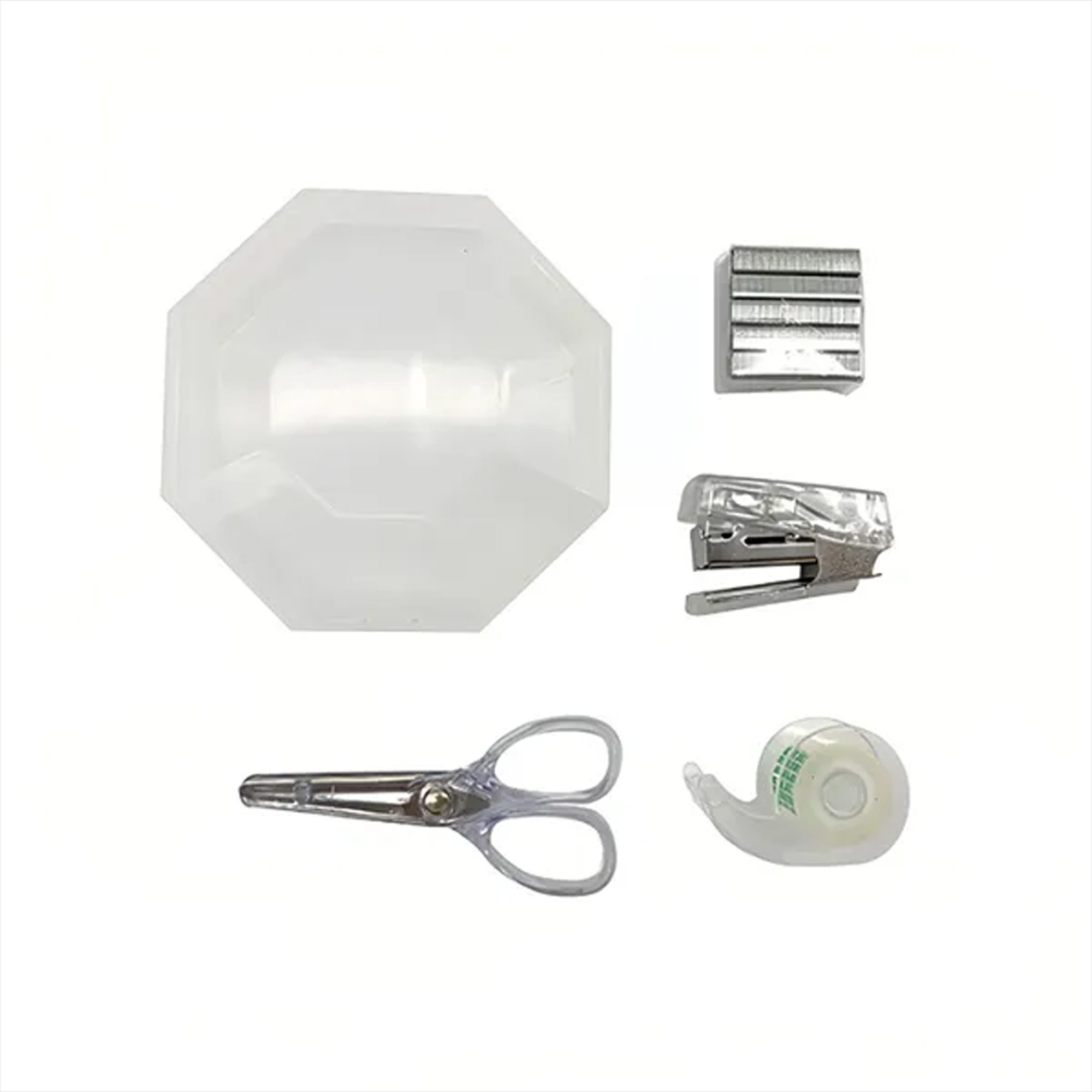 Minimalist Transparent Desk Set ?C Neat & Modern 8
