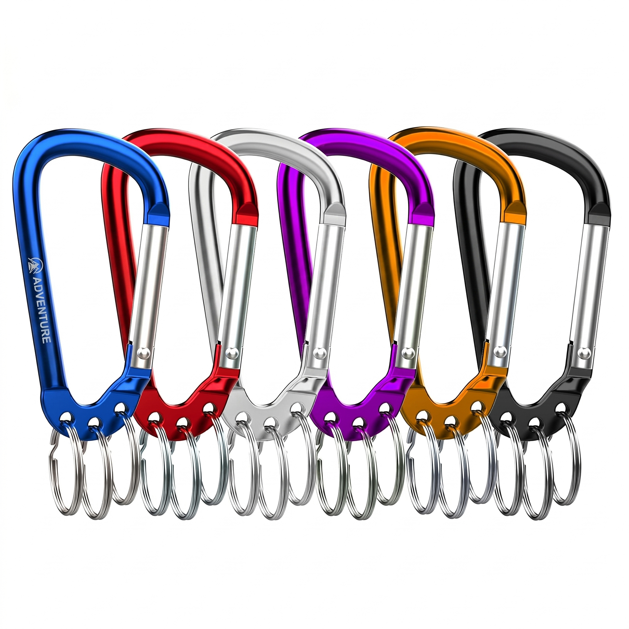 Outdoor Aluminum Carabiner Keychain