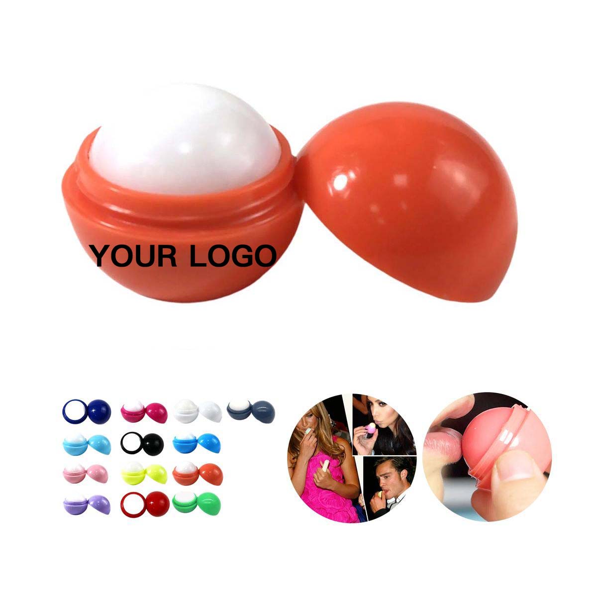 Moisturizing Lip Balm Sphere Twist Top Portable