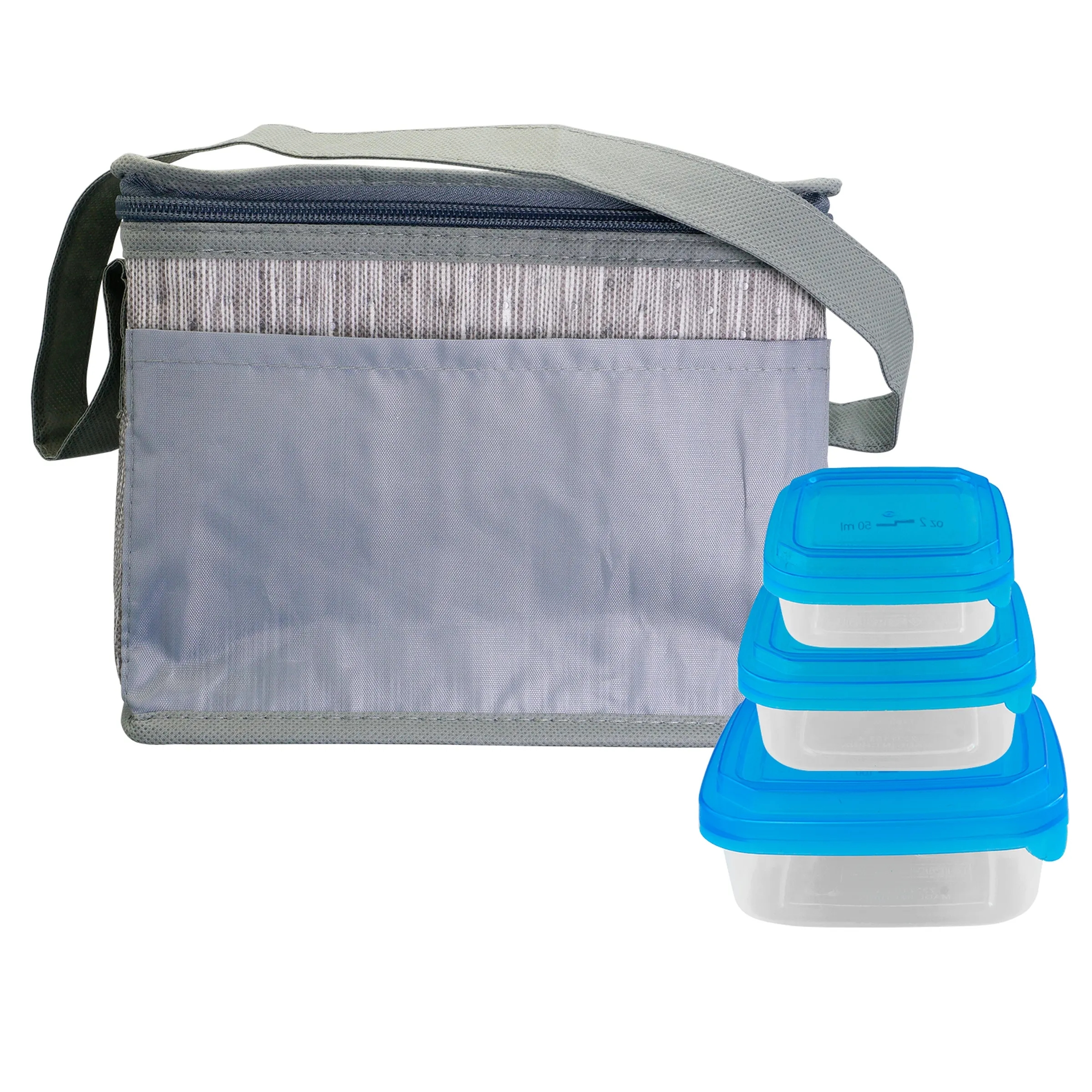 Gray Graph Portion Control Lunch Set 5