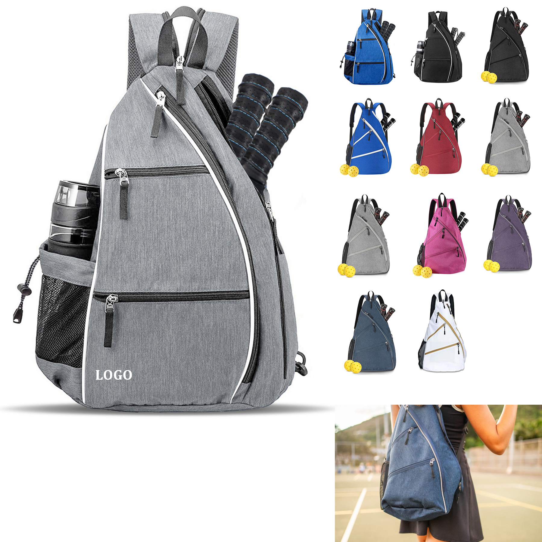 Reversible Sling Pickleball Bag 28