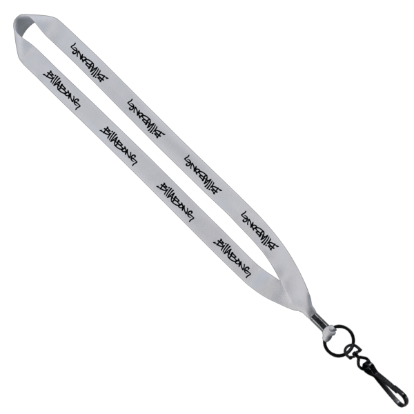 3/4" Polyester Lanyard with Metal Crimp & Swivel Snap Hook