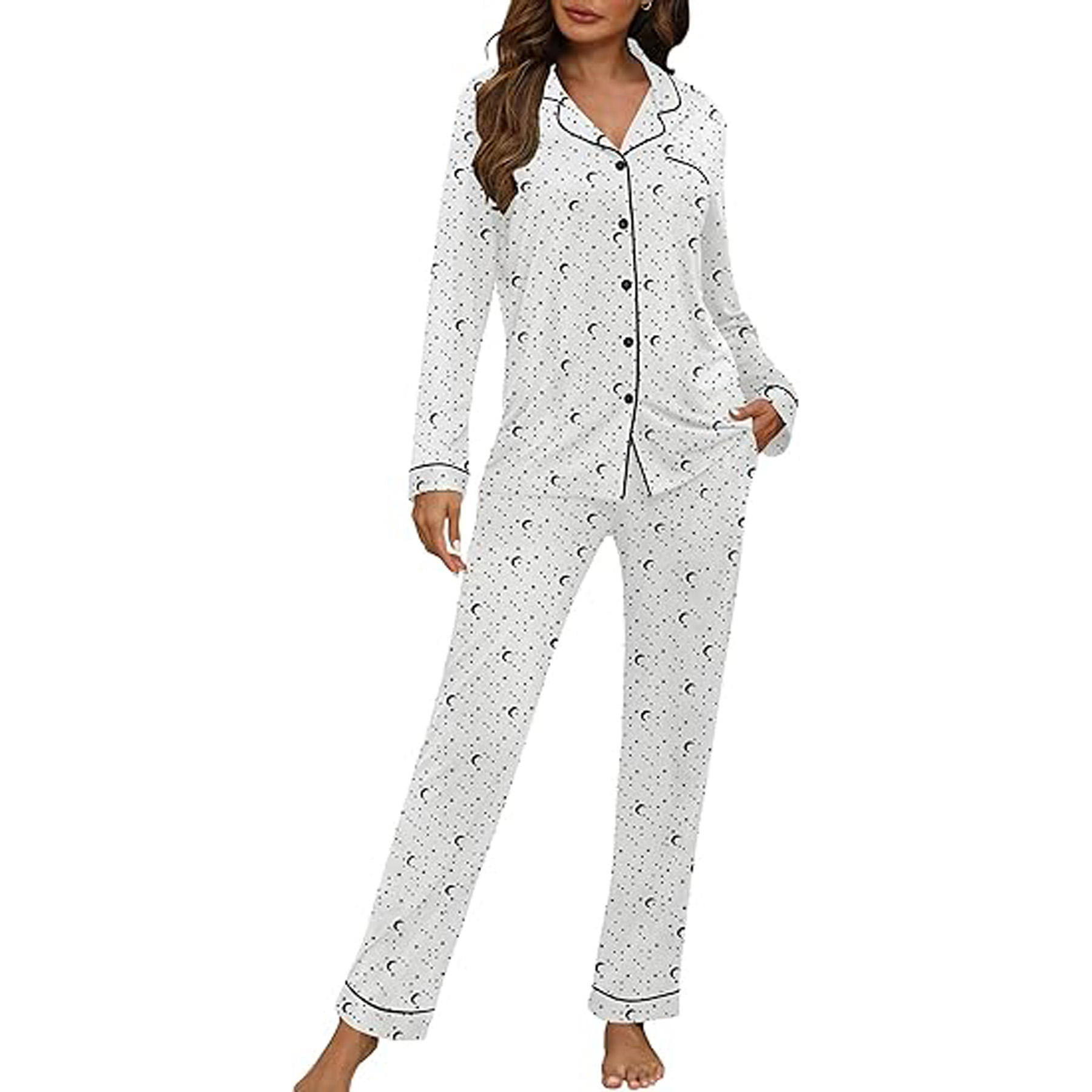 Women's Long Sleeve Pajama Set 28