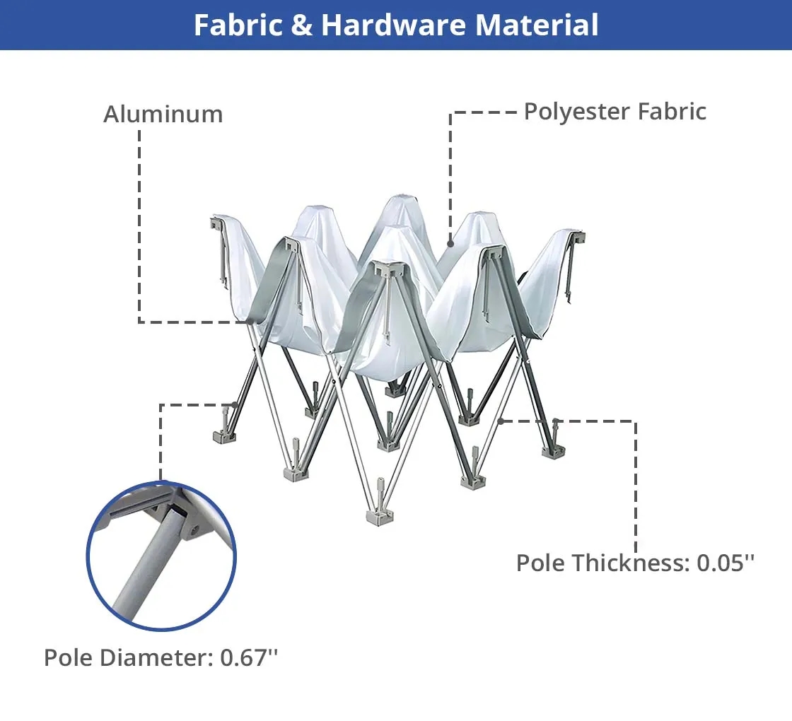 Fabric Pop Up Curved Display - Hardware only 7