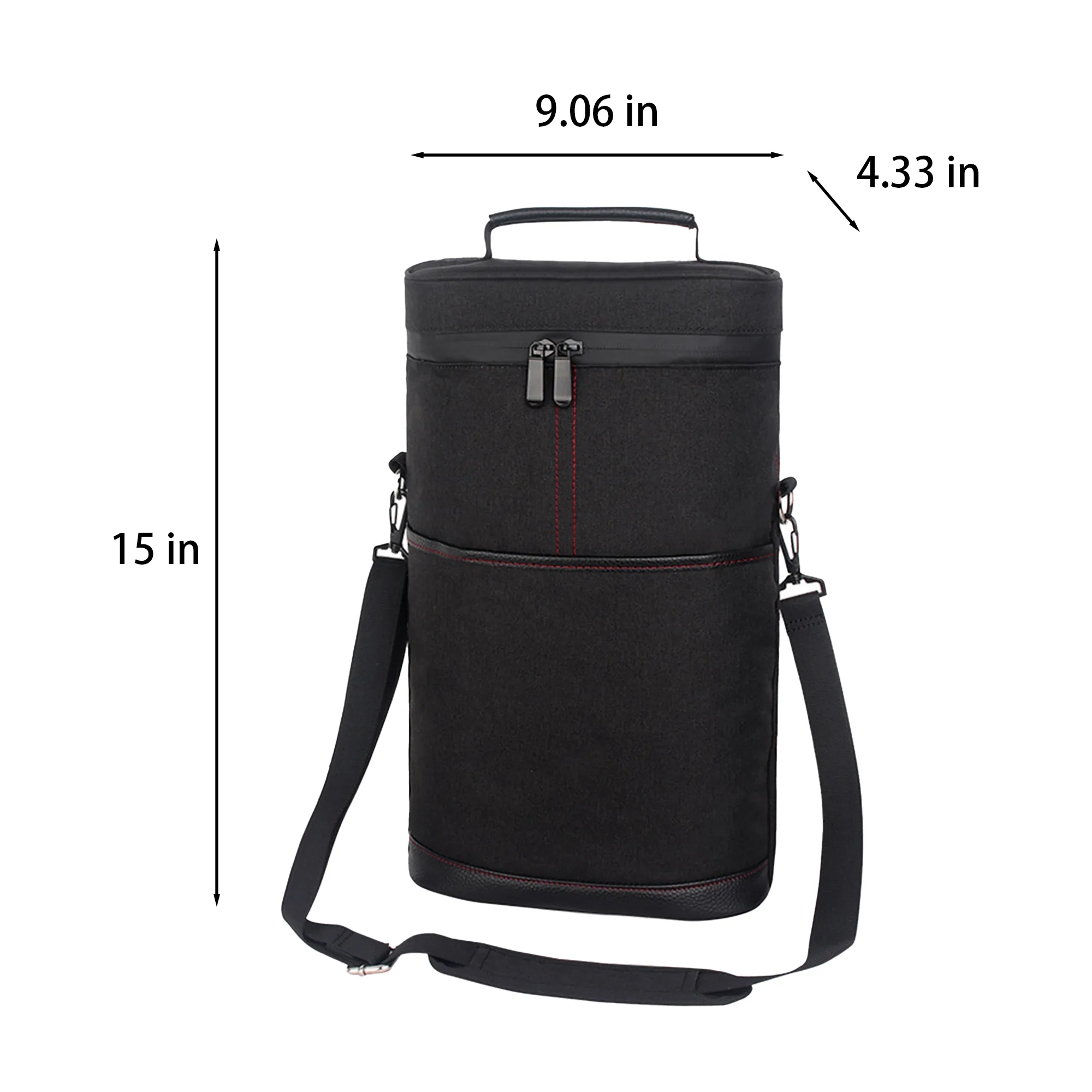 Handheld Round Insulated Wine Bag 17