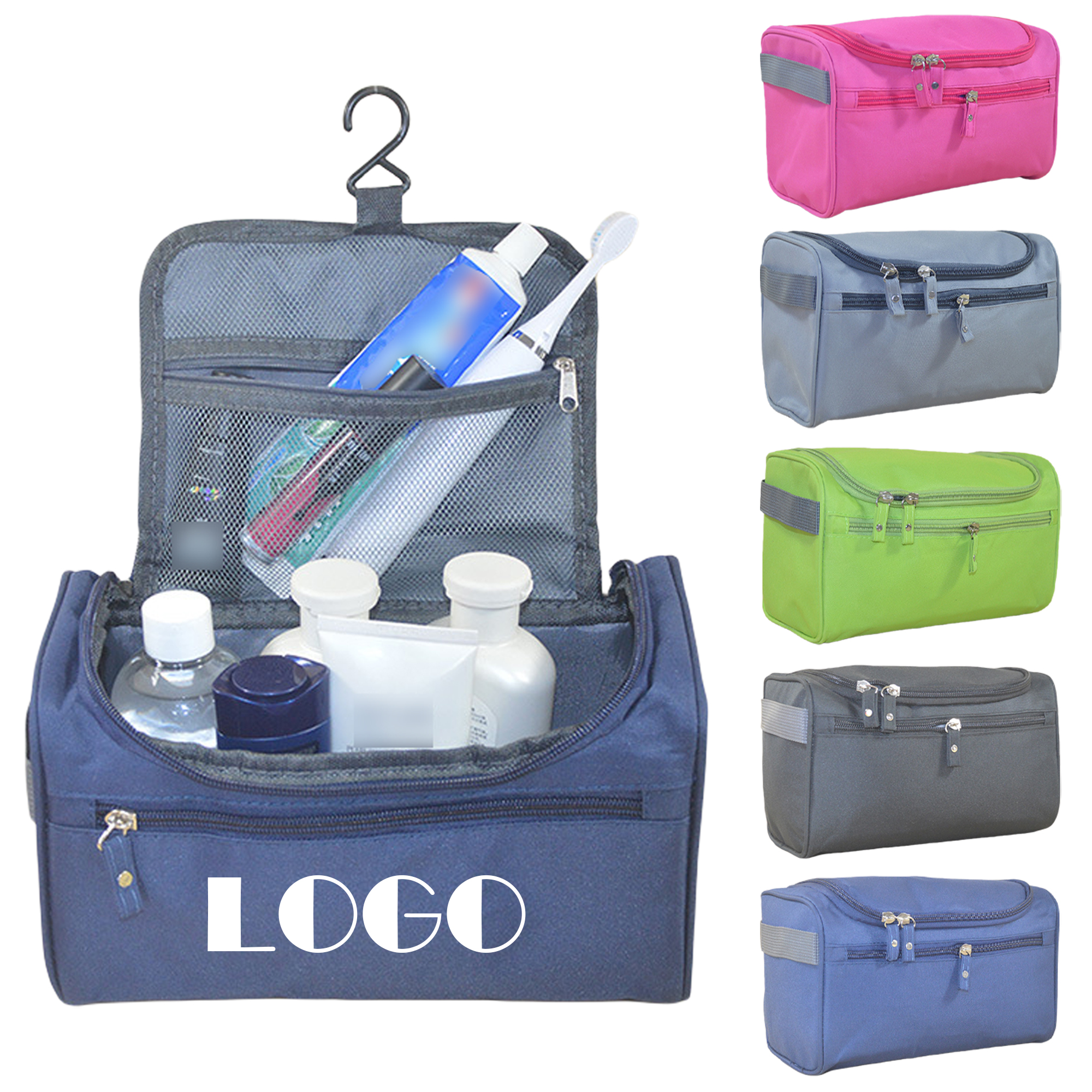 Portable Multifunctional Toiletry Bag with Hook 4