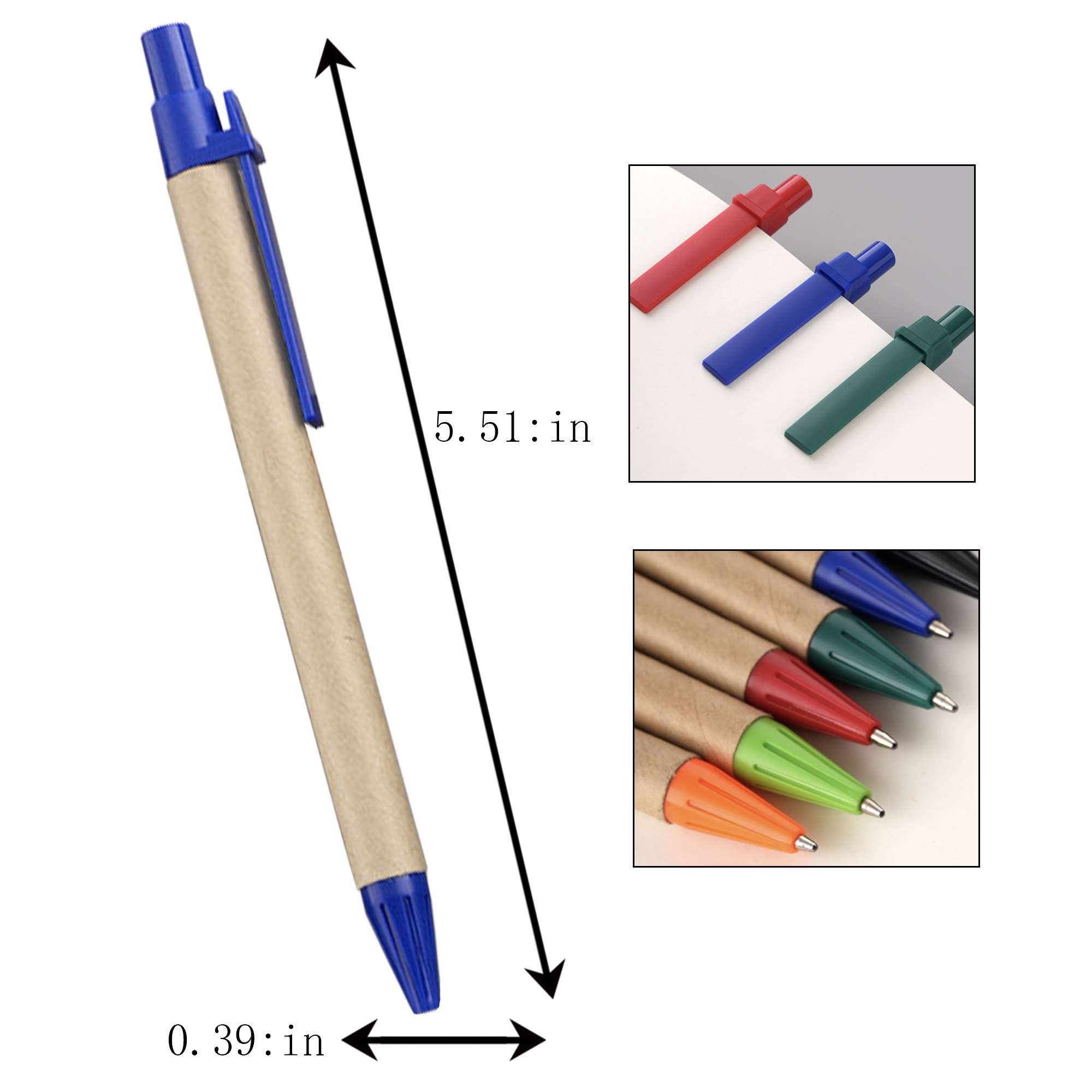 Custom Kraft Paper Ballpoint Pen 5