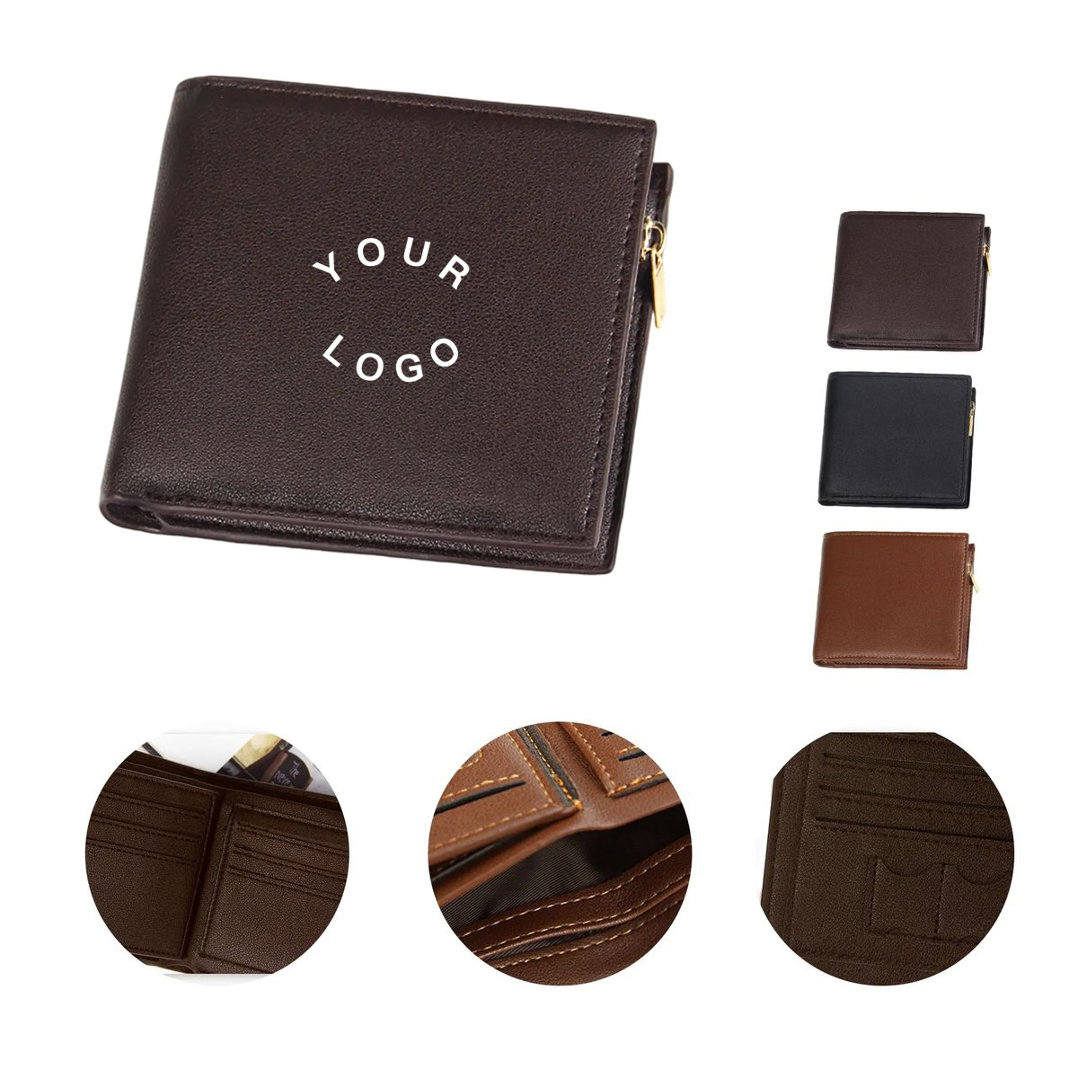 Anti Scan PU Leather Wallet with Card Holders