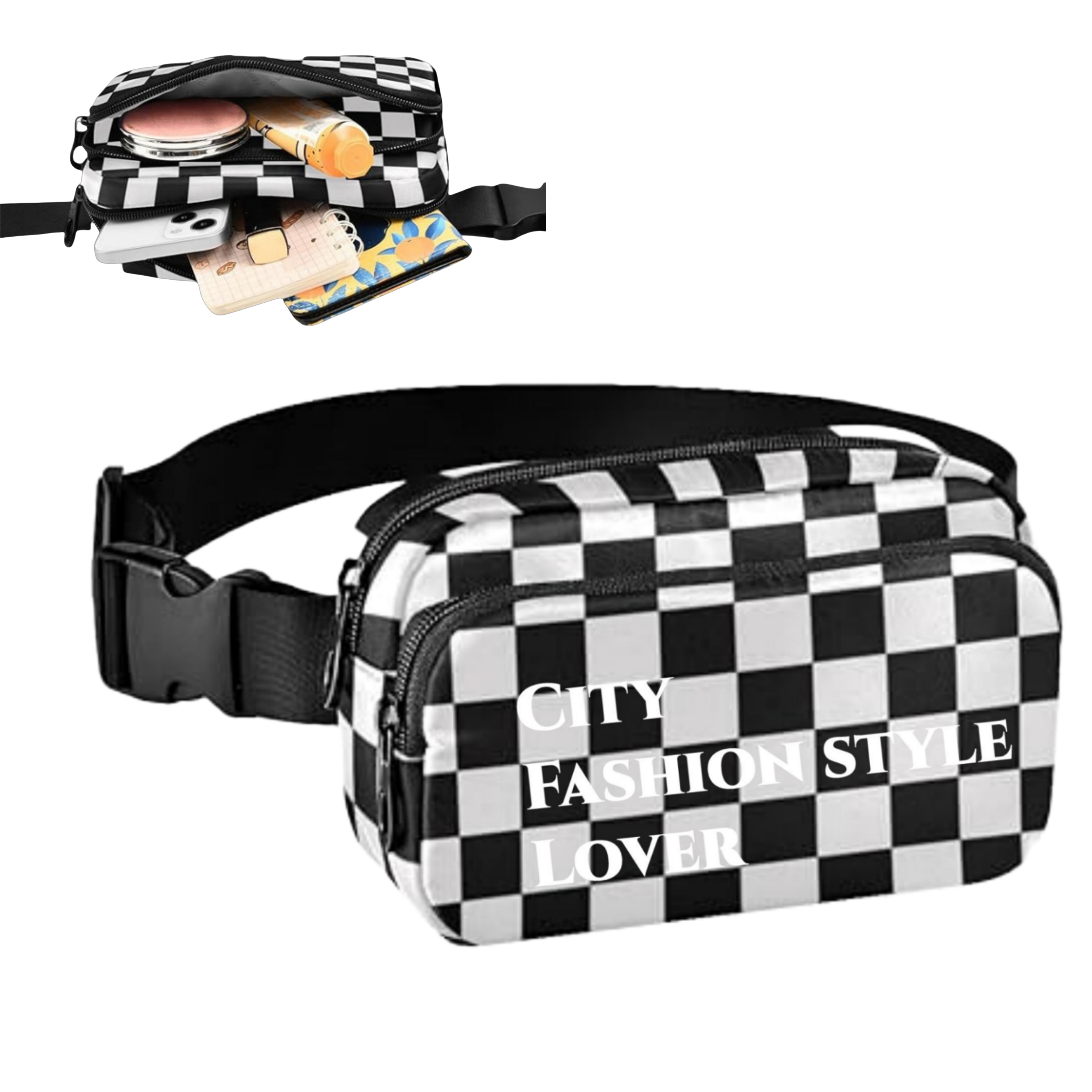 L:8.07" W:2.36" H:5.31" Mini Belt Bag 6