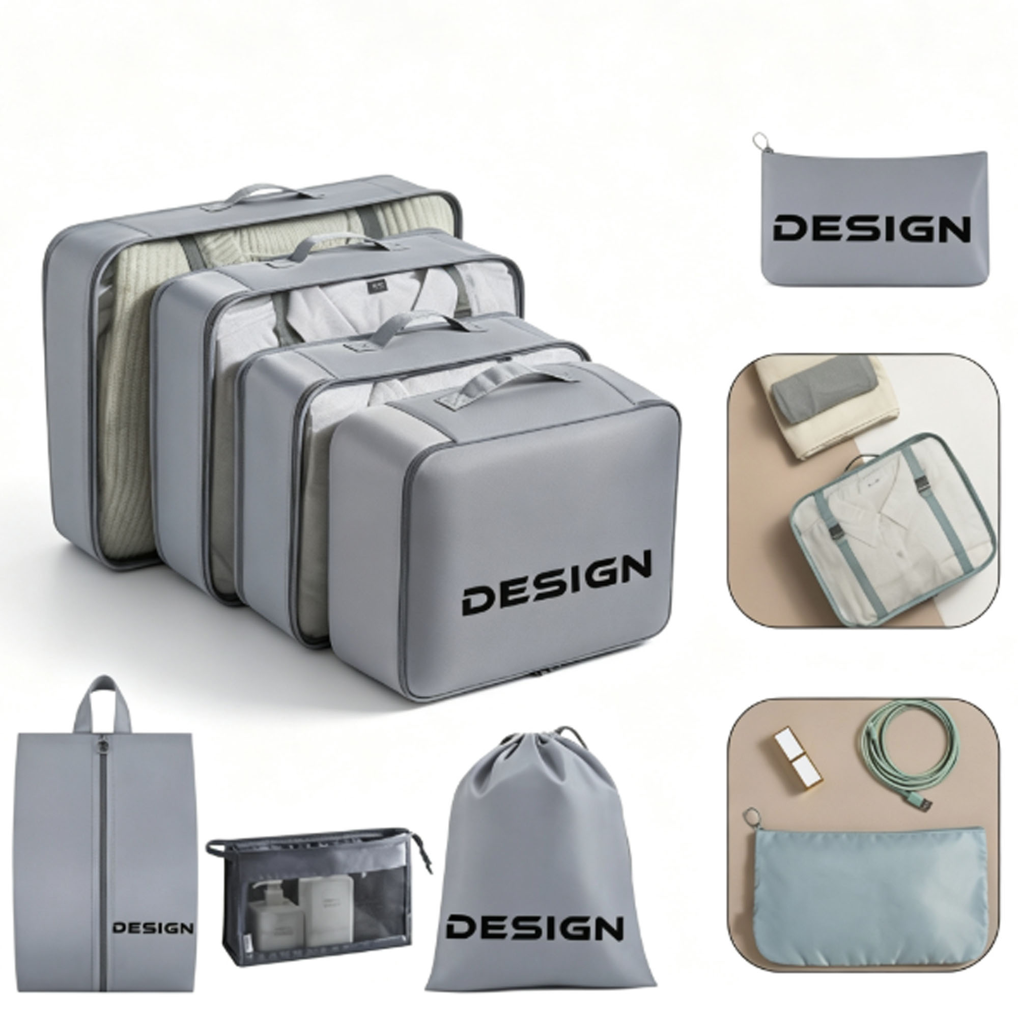 Travel Storage Bag Eight Piece Set 2