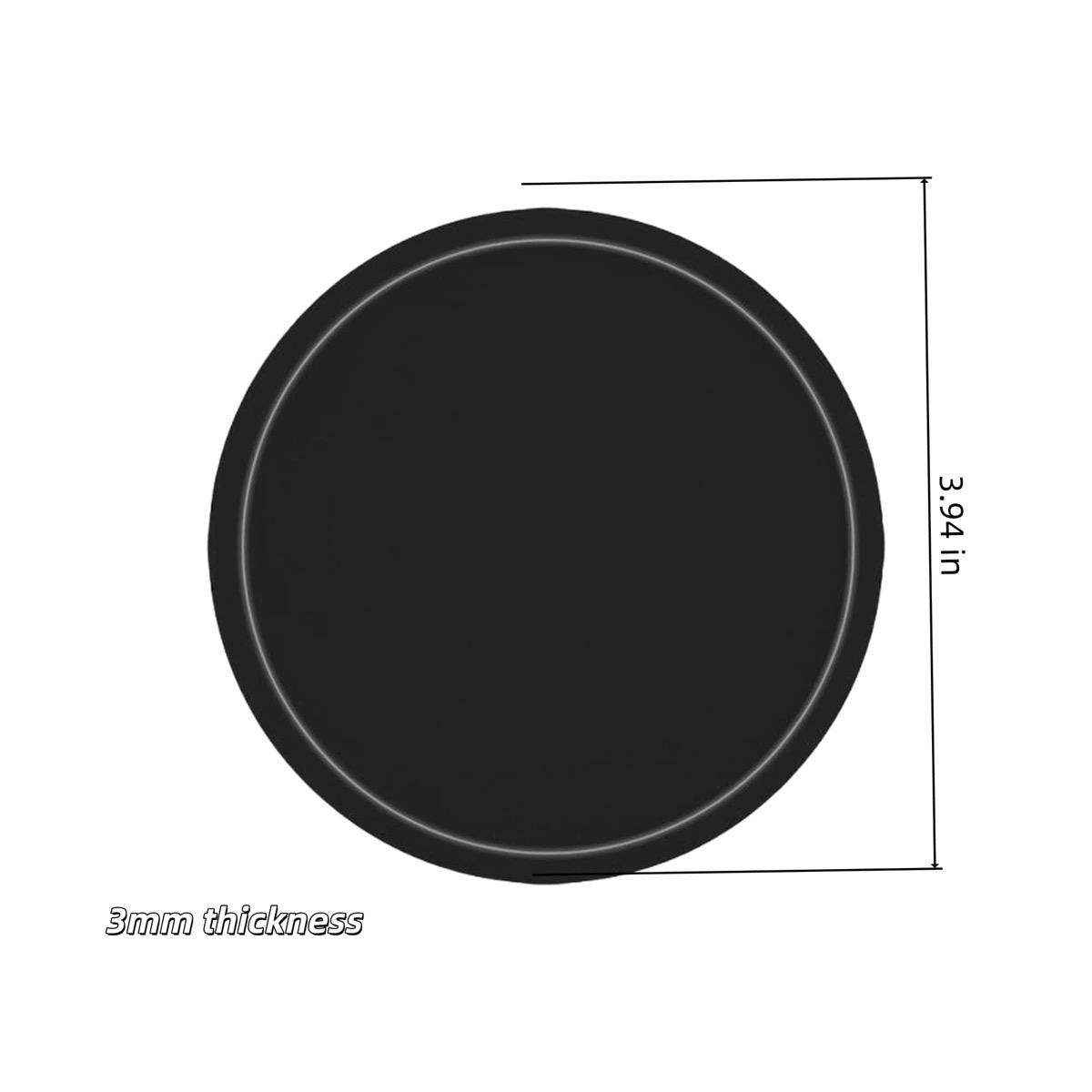 Custom Round Non-slip Heat-insulating Coasters 5