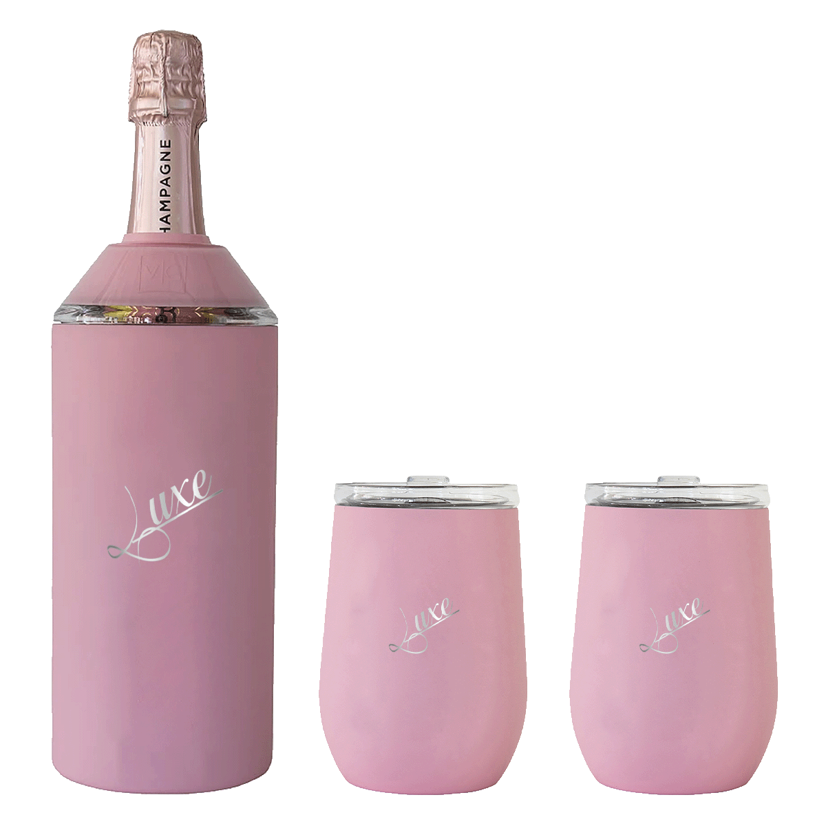 Vinglacé Wine Bottle Insulator and Glass Set