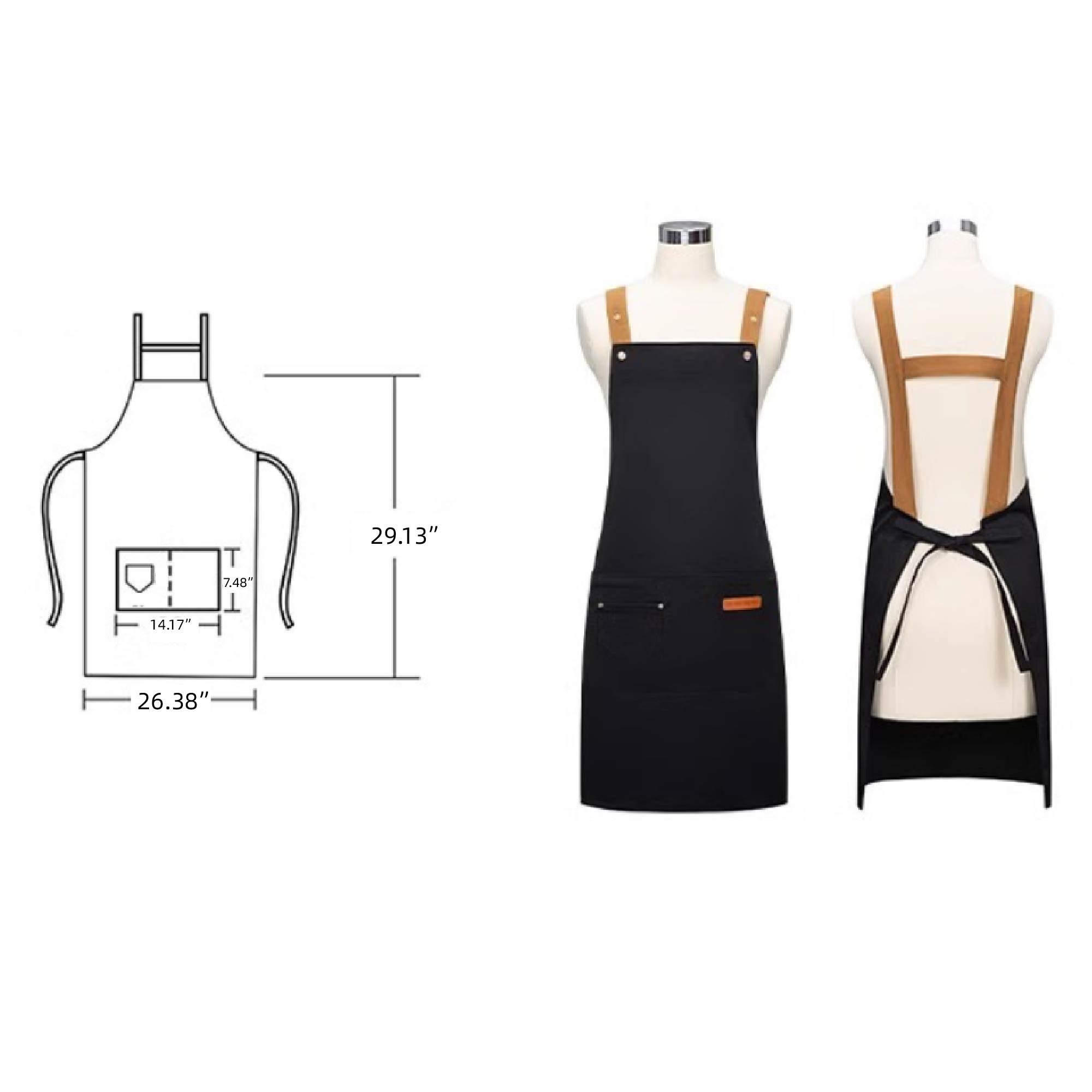MOQ 10 pcs Restaurant Service Apron 7