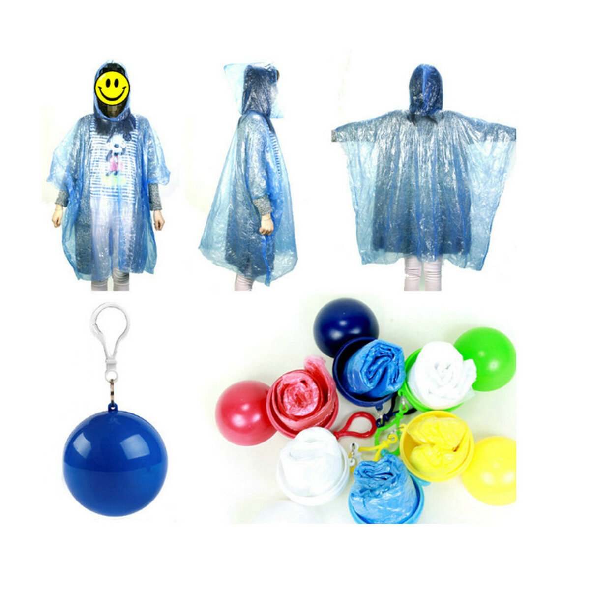 Portable Disposable Ball Raincoat